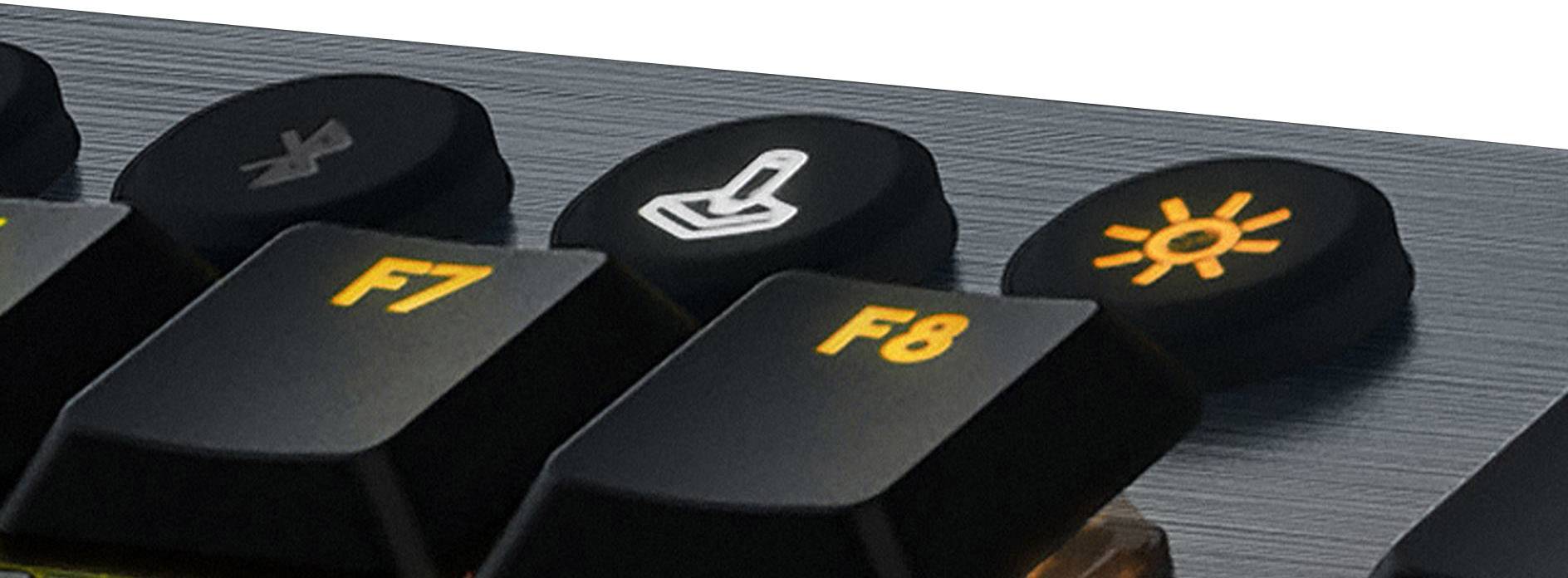Logitech Gaming G915 Lightspeed Clicky Funk, Bluetooth® Gaming-Tastatur Deutsch, QWERTZ Schwarz Beleuchtet, Integrierter Profilspeicher