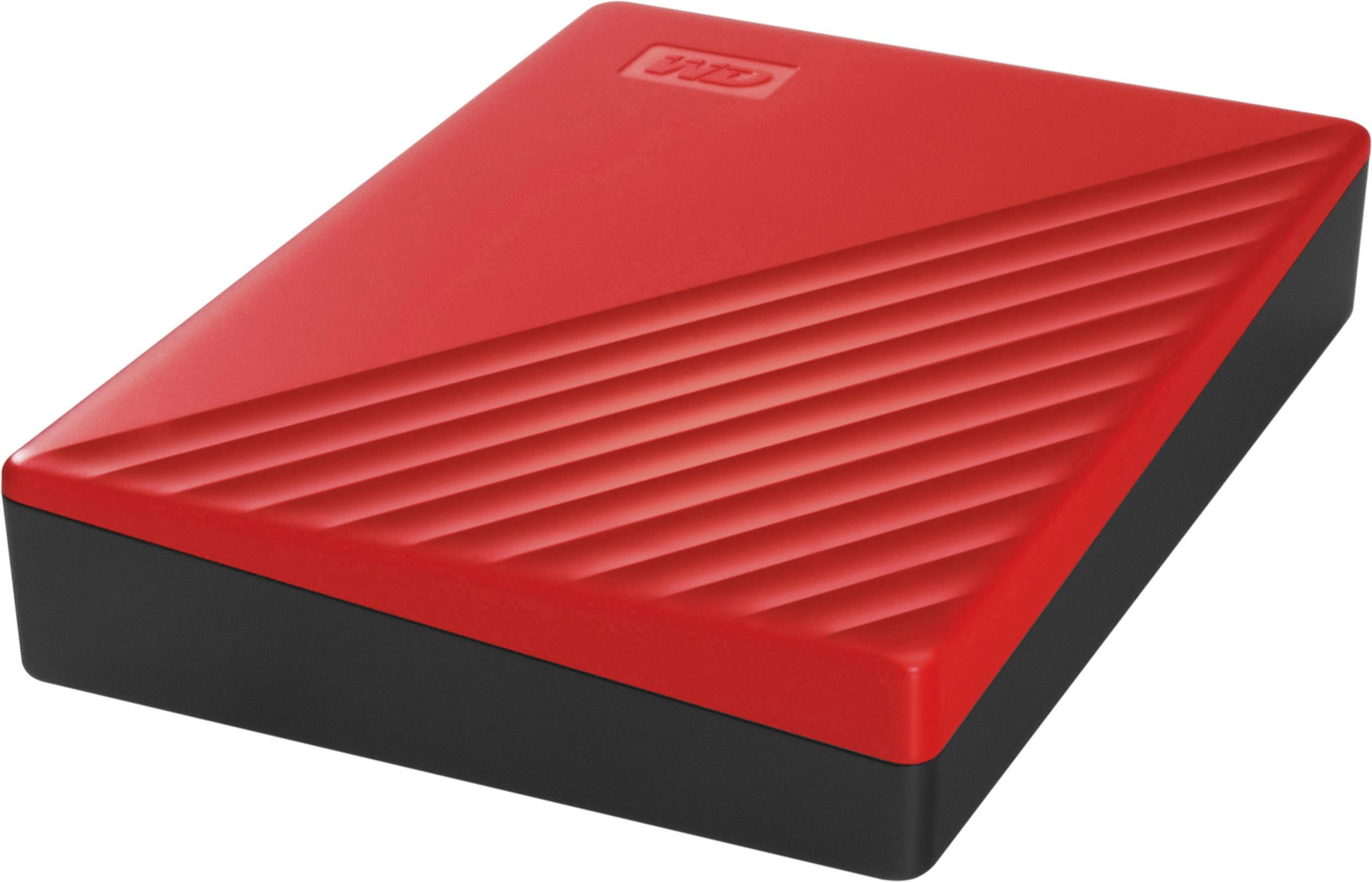 WD My Passport 2 TB Externe Festplatte 6.35 cm (2.5 Zoll) USB-A (USB 3.2 Gen 1) Rot WDBYVG0020BRD-WESN