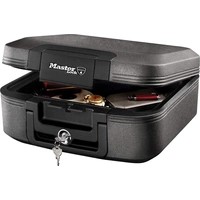 Master Lock LCHW20101 - Feuerbeständig und Wasserdicht Dokumentenkassette (B x H x T) 363 x 168 x 391mm Schwarz Master Lock LCHW20101 - Feuerbeständig und Wasserdicht Dokumentenkassette (B x H x T) 363 x 168 x 391mm Schwarz