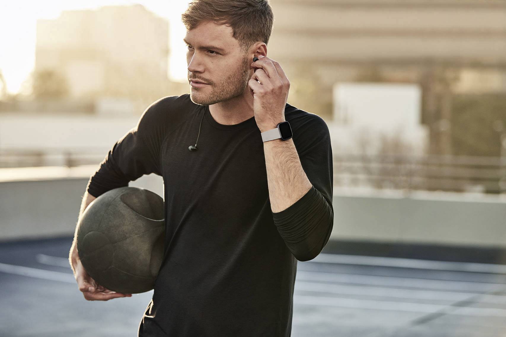 FitBit Versa 2 Smartwatch Uni Stein-Grau