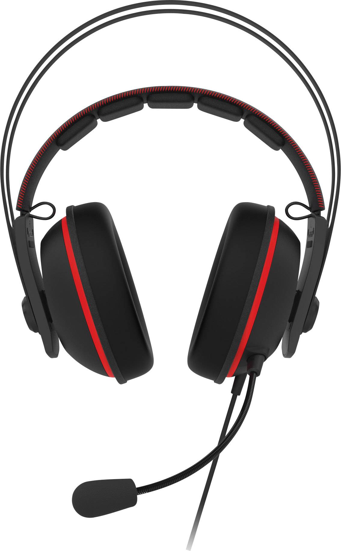 Asus TUF H7 Core Gaming Headset 3.5mm Klinke schnurgebunden Over Ear Schwarz, Rot