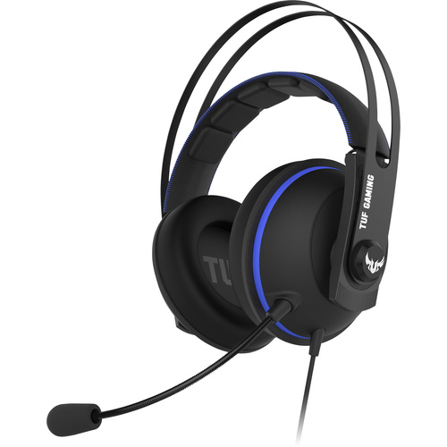 Asus TUF H7 Core Gaming Headset 3.5mm Klinke schnurgebunden Over Ear Schwarz, Blau