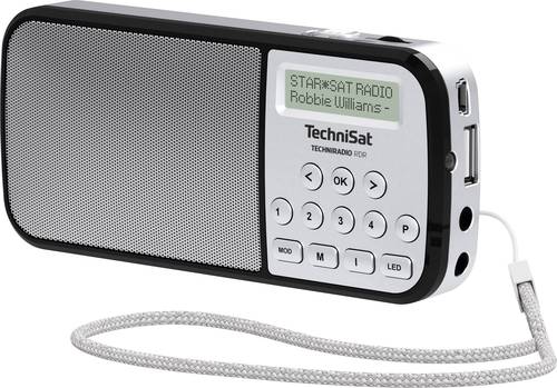 TechniSat Techniradio RDR Taschenradio DAB , UKW AUX, USB Taschenlampe Silber  - Onlineshop Voelkner