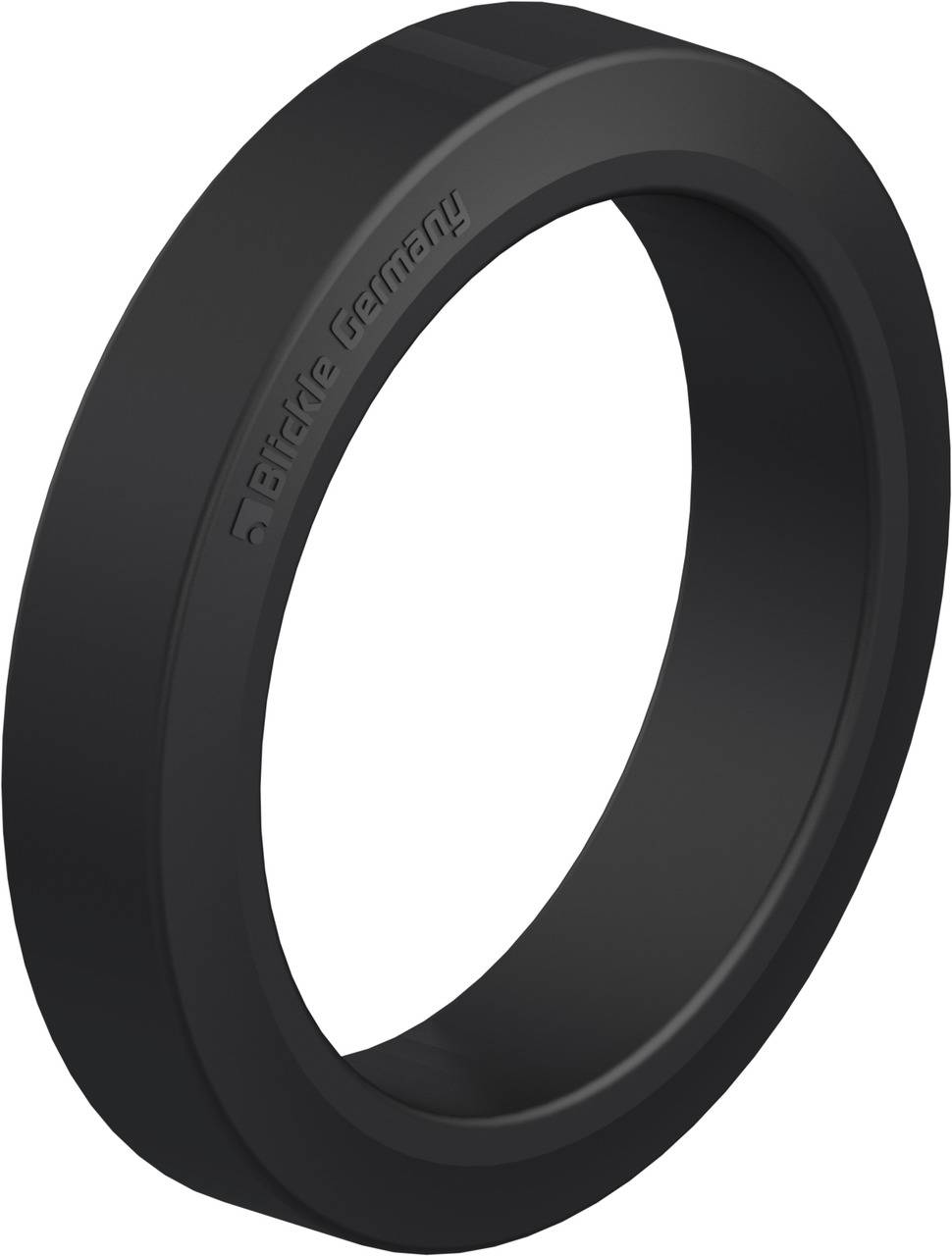 Schwarzer, runder Ring aus Kunststoff mit der Aufschrift 'Bicycle Germany' an der Seite.
