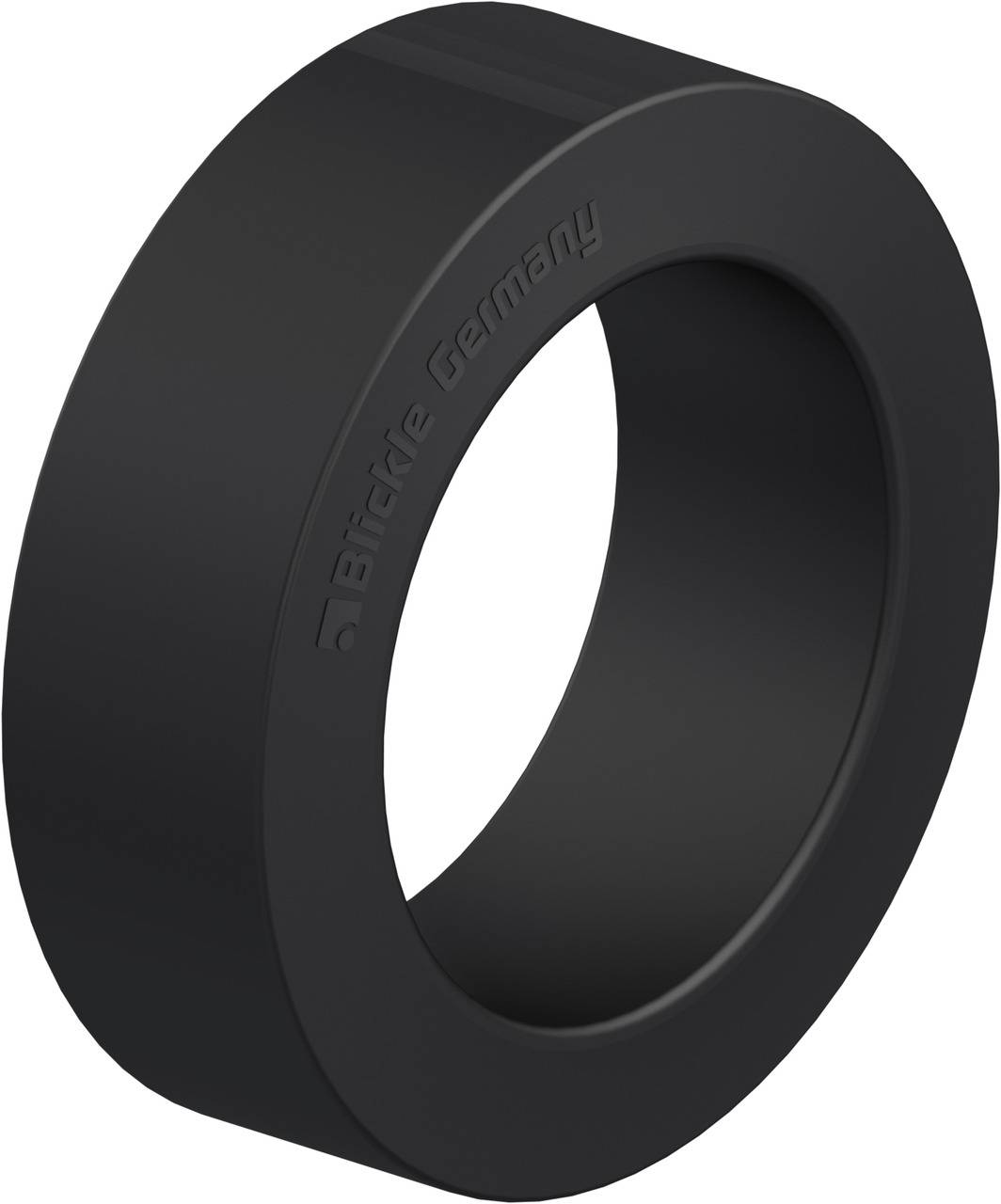Schwarzes, rundes Gummidichtungsteil mit der Aufschrift 'Bredde Germany' auf der Oberfläche.