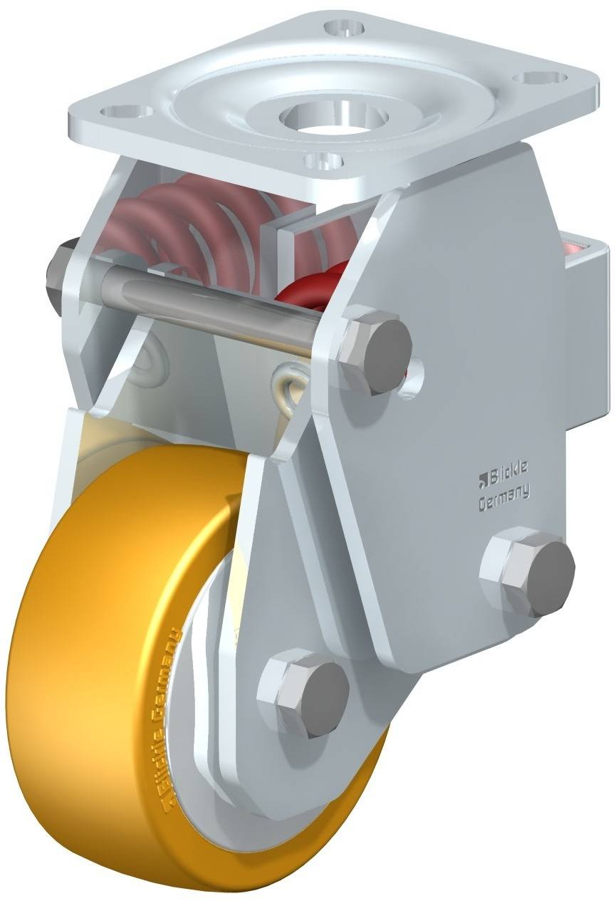 Blickle 605782 BHF-ALTH 101K-1-FA Bockrolle gefedert Rad-Durchmesser: 100mm Tragfähigkeit (max.): 350kg 1St.