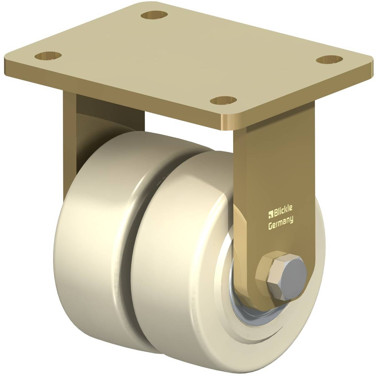 Blickle 615211 BSD-GSPO 100K Doppel-Bockrolle Rad-Durchmesser: 100mm Tragfähigkeit (max.): 2250kg 1St.