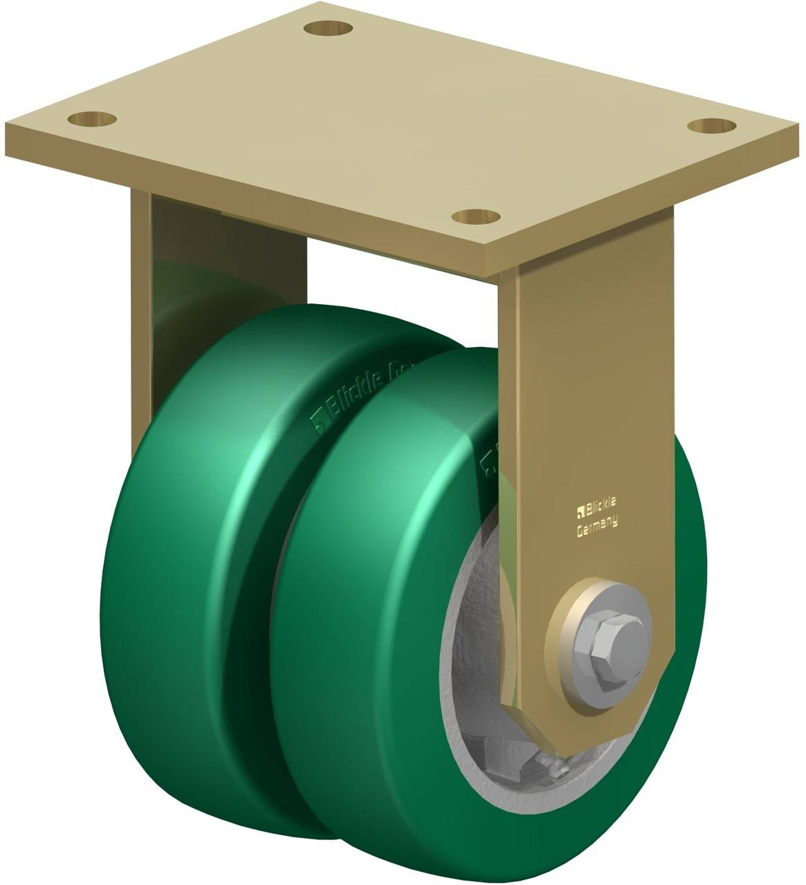 Blickle 754214 BSD-GST 150K-35 Doppel-Bockrolle Rad-Durchmesser: 150mm Tragfähigkeit (max.): 1100kg 1St.