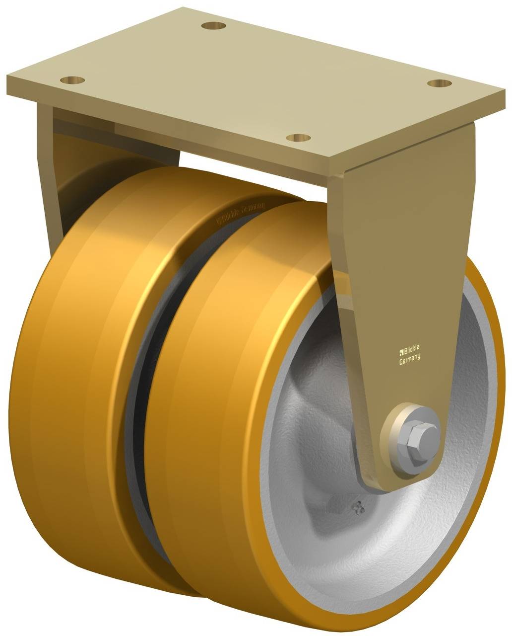 Blickle 486985 BSD-GTH 304K Doppel-Bockrolle Rad-Durchmesser: 300mm Tragfähigkeit (max.): 5400kg 1St.