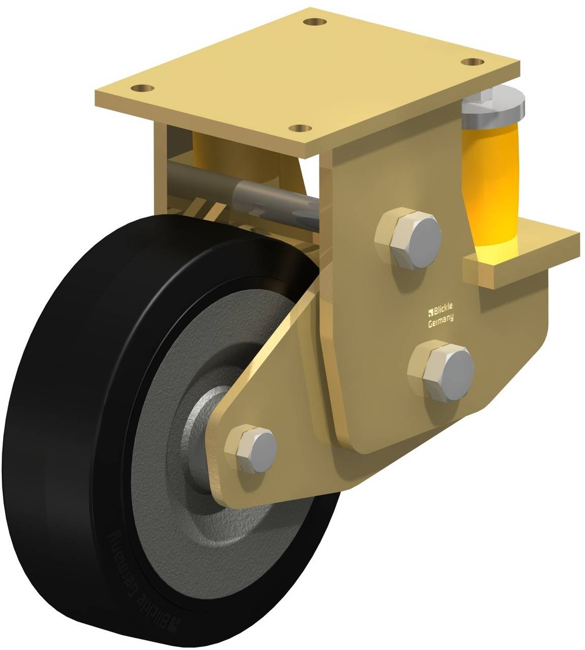 Blickle 615492 BSFE-SE 252K Bockrolle gefedert Rad-Durchmesser: 250mm Tragfähigkeit (max.): 1000kg 1St.