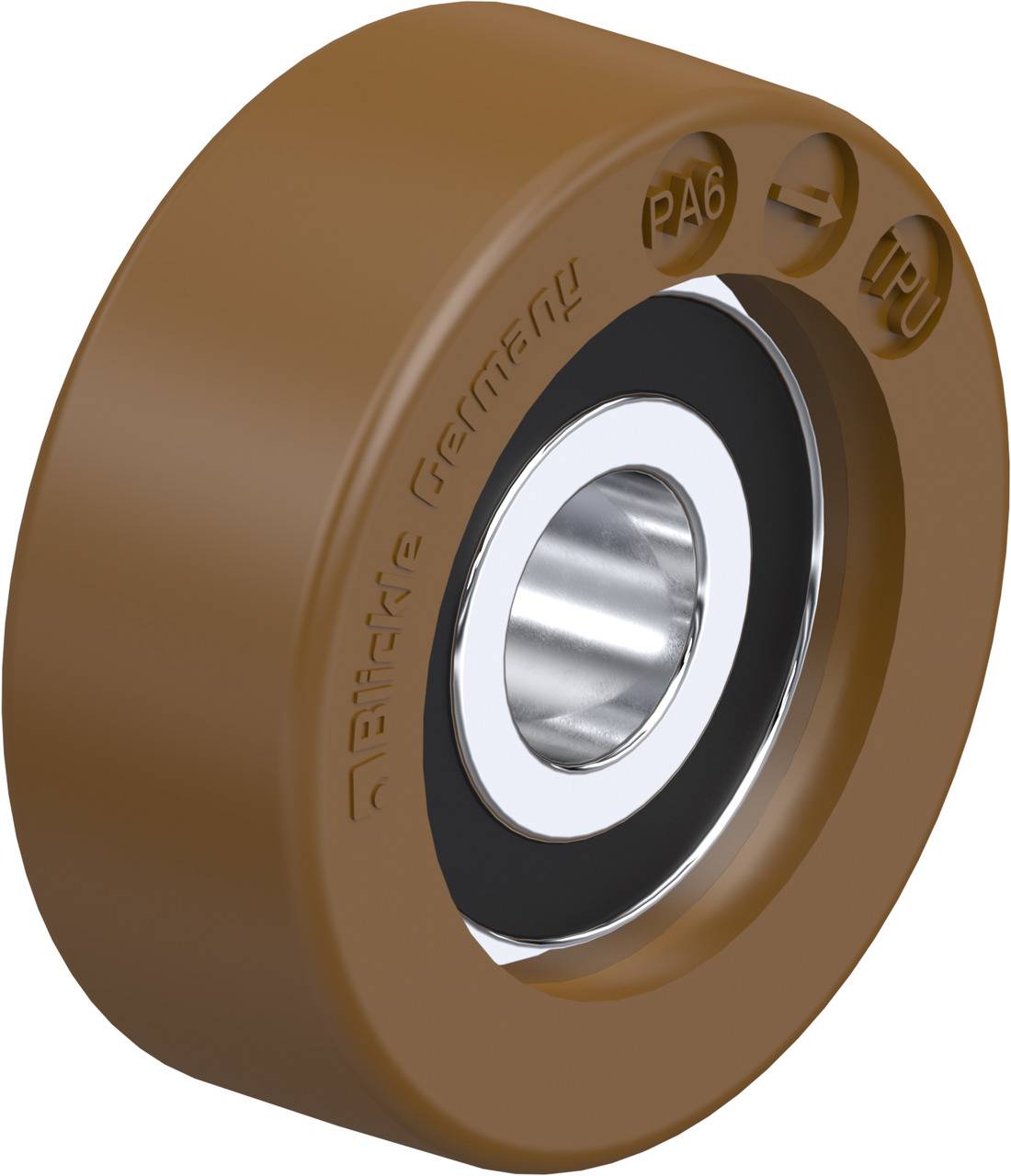 Blickle 757448 FPU 30x11/8-7K Führungsrolle Rad-Durchmesser: 30mm Tragfähigkeit (max.): 25kg 1St.