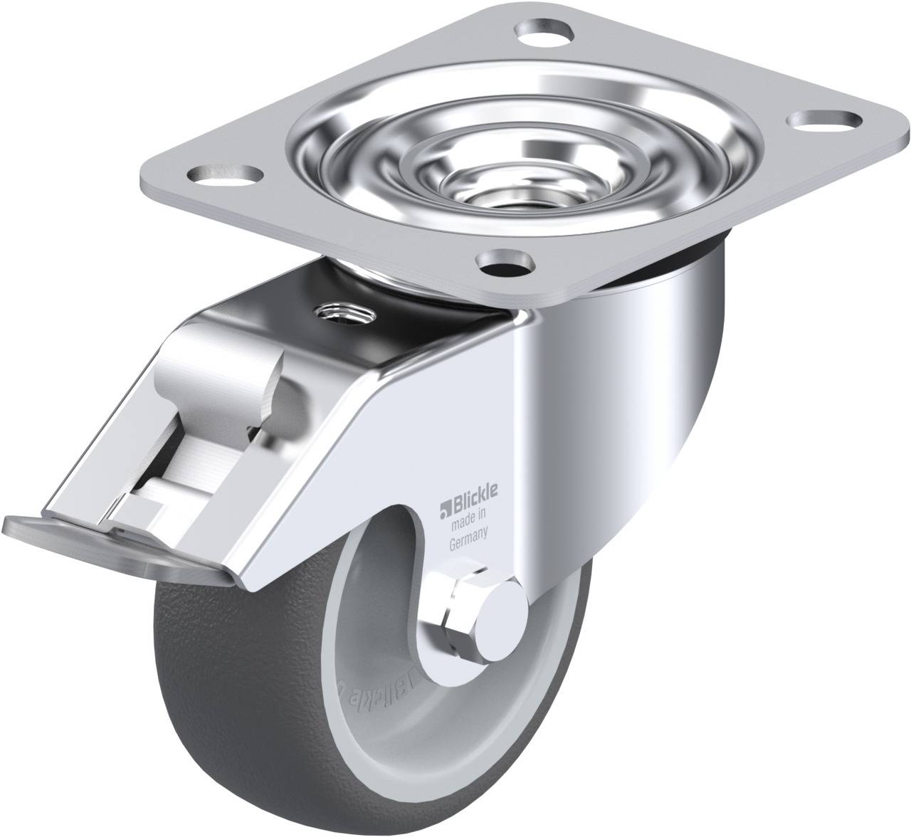 Blickle 480087 LE-PATH 80G-FI Lenkrolle mit Feststeller Rad-Durchmesser: 80mm Tragfähigkeit (max.): 150kg 1St.