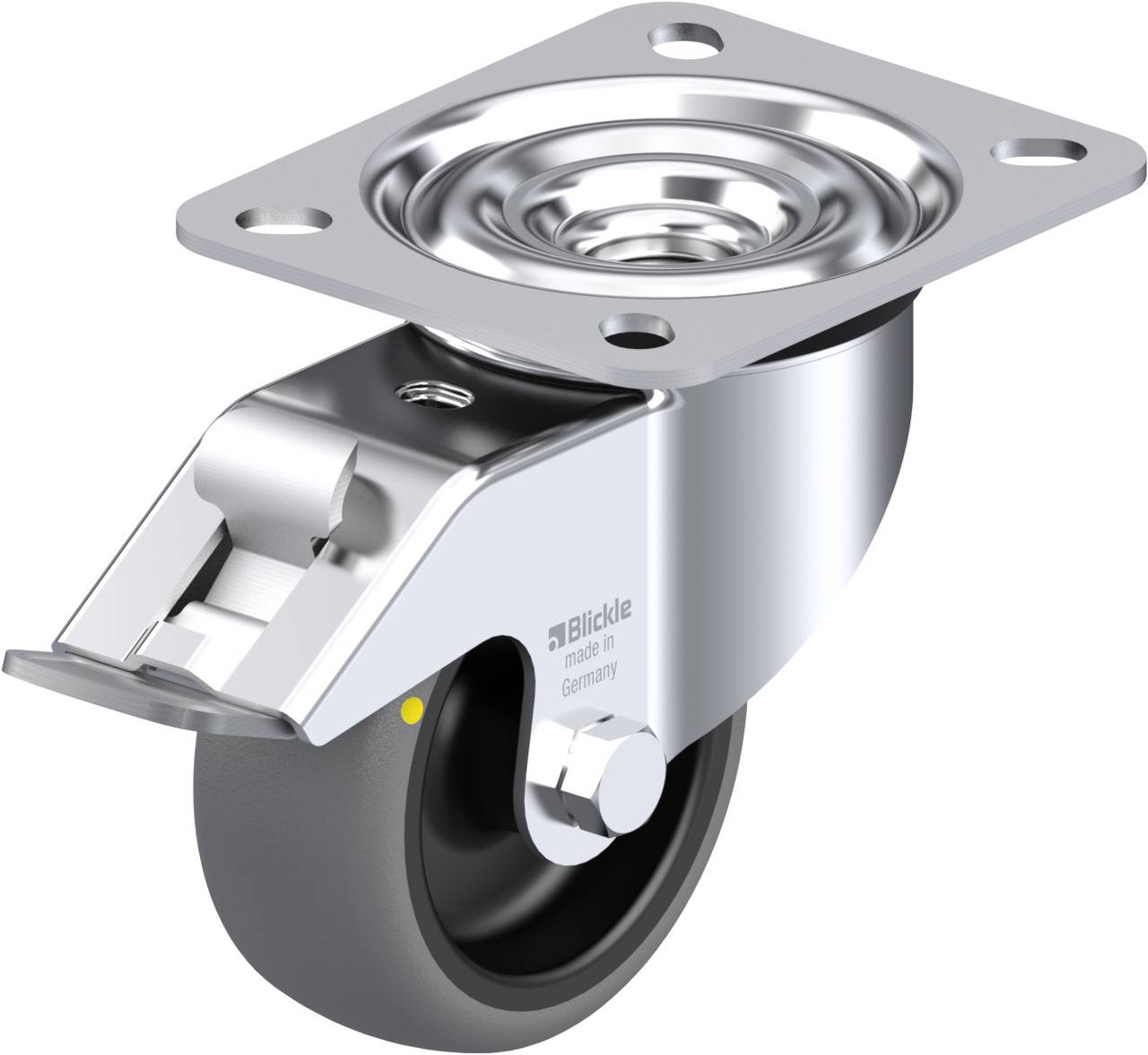 Blickle 646638 LE-TPA 80G-FI-ELS Lenkrolle mit Feststeller Rad 