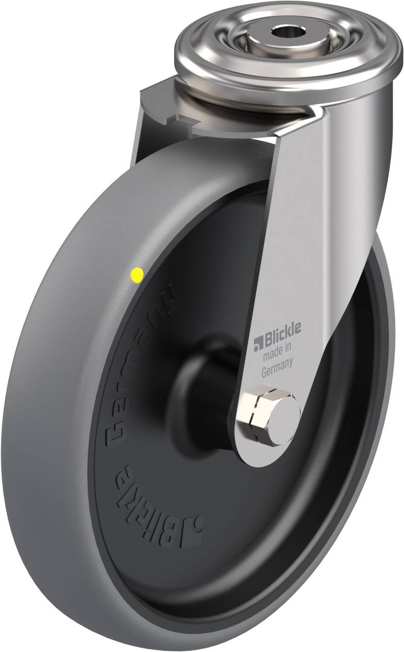 'Graues Rad mit silberner Halterung, markiert mit 