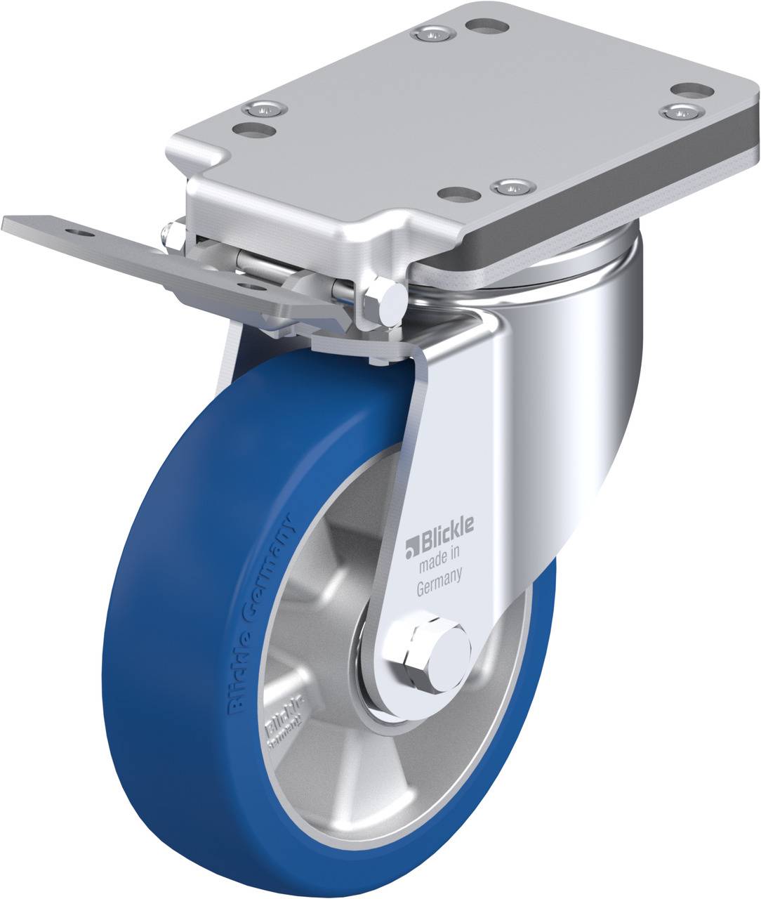 Blickle 749962 LH-ALBS 160K-IS Lenkrolle mit Feststeller Rad-Durchmesser: 160mm Tragfähigkeit (max.): 580kg 1St.