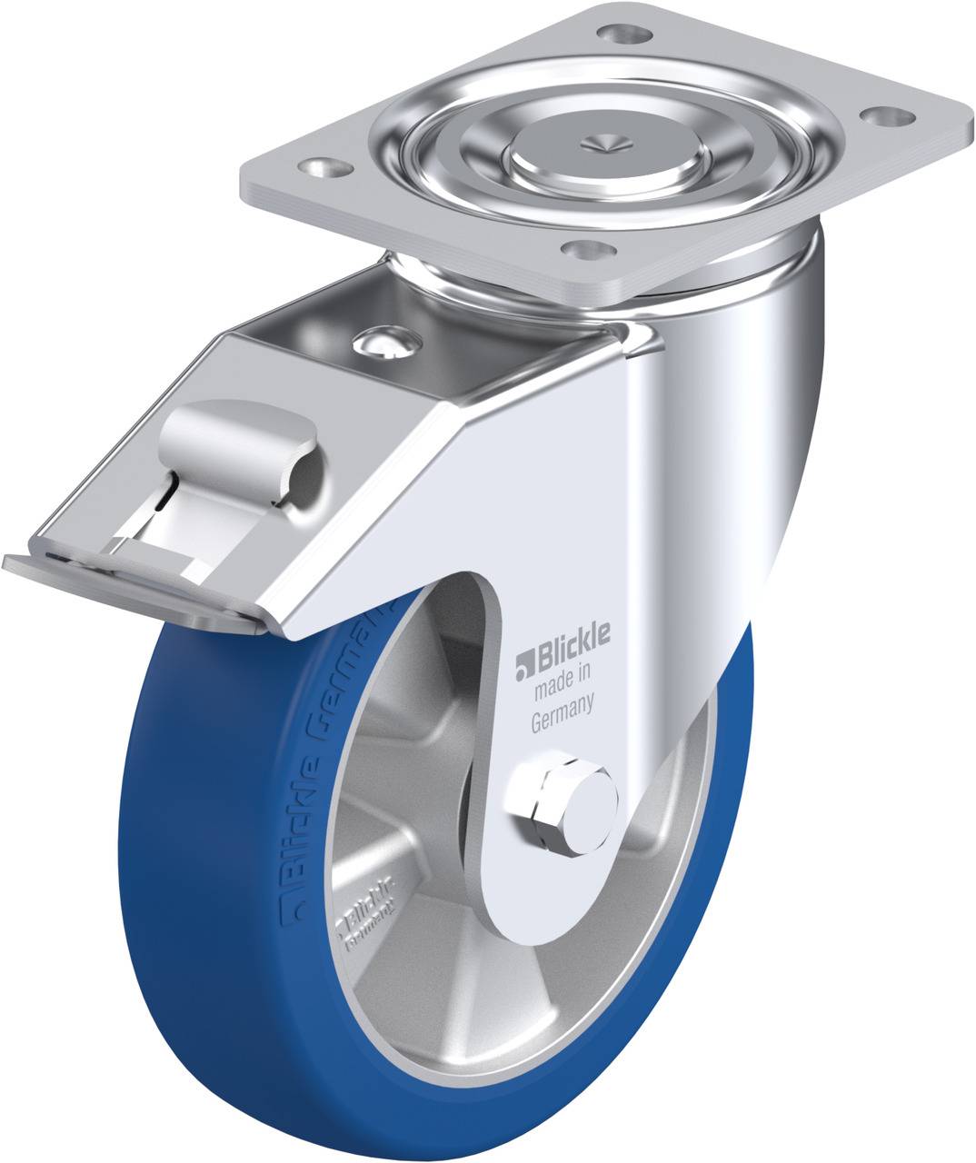 Blickle 754576 LH-ALBS 180K-FI Lenkrolle mit Feststeller Rad-Durchmesser: 180mm Tragfähigkeit (max.): 670kg 1St.