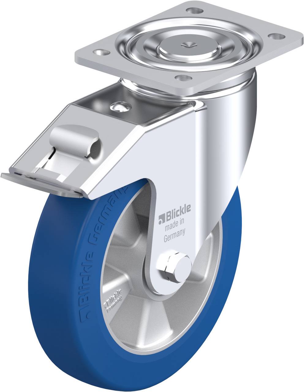 Blickle 741827 LH-ALBS 200K-FI Lenkrolle mit Feststeller Rad-Durchmesser: 200mm Tragfähigkeit (max.): 750kg 1St.