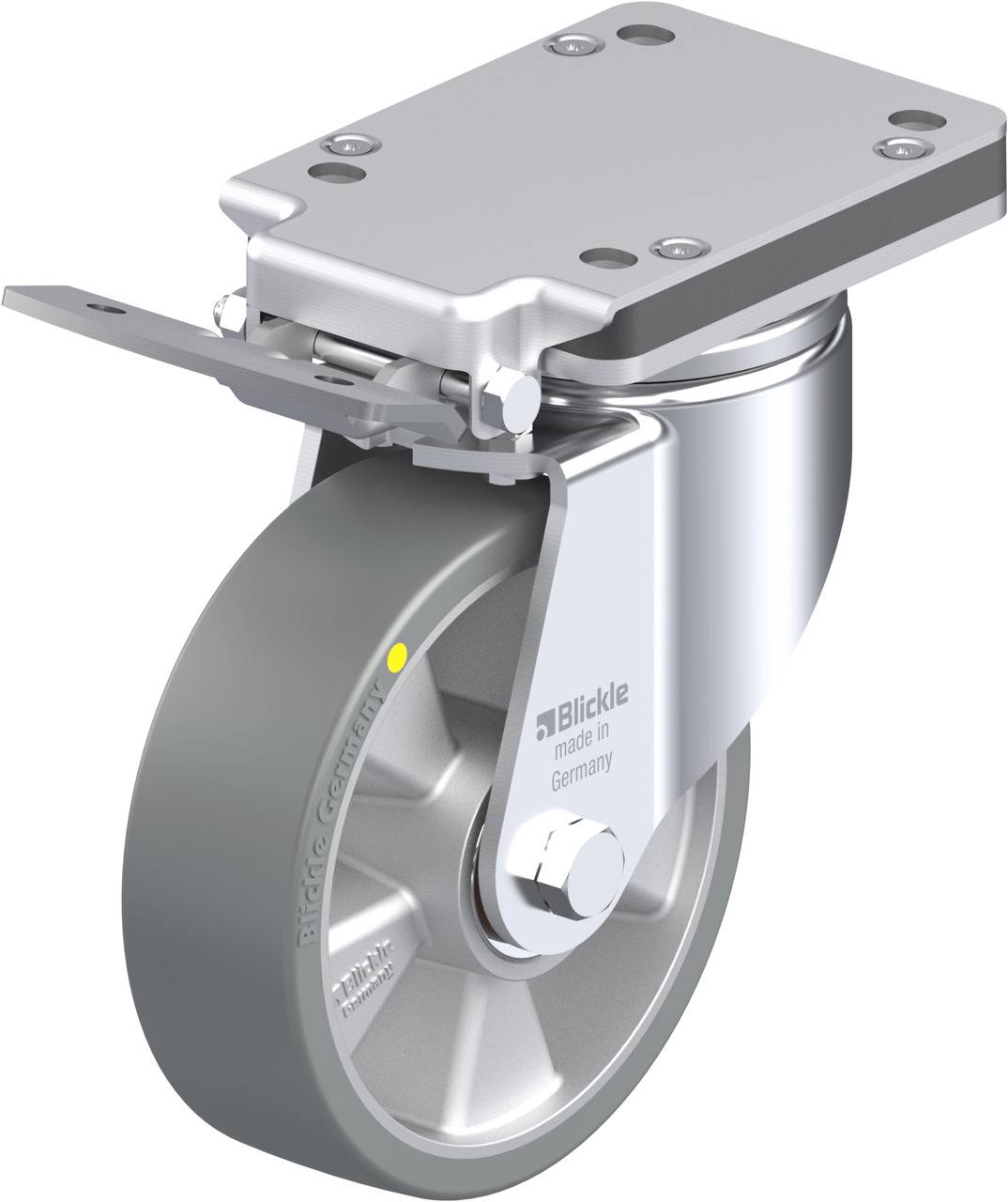 Blickle 846489 LH-ALTH 160K-IS-AS Lenkrolle mit Feststeller Rad-Durchmesser: 160mm Tragfähigkeit (max.): 750kg 1St.