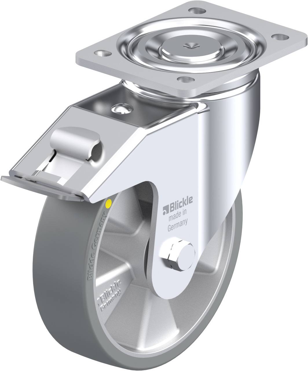 Blickle 852515 LH-ALTH 180K-FI-AS Lenkrolle mit Feststeller Rad-Durchmesser: 180mm Tragfähigkeit (max.): 700kg 1St.