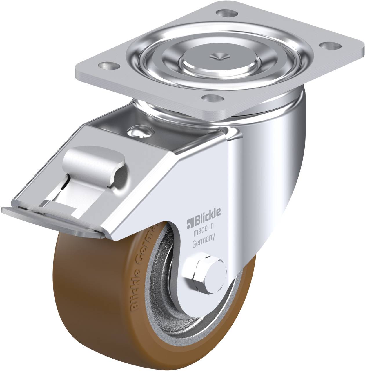 Blickle 754603 LH-GB 128K-FI Lenkrolle mit Feststeller Rad-Durchmesser: 125mm Tragfähigkeit (max.): 850kg 1St.