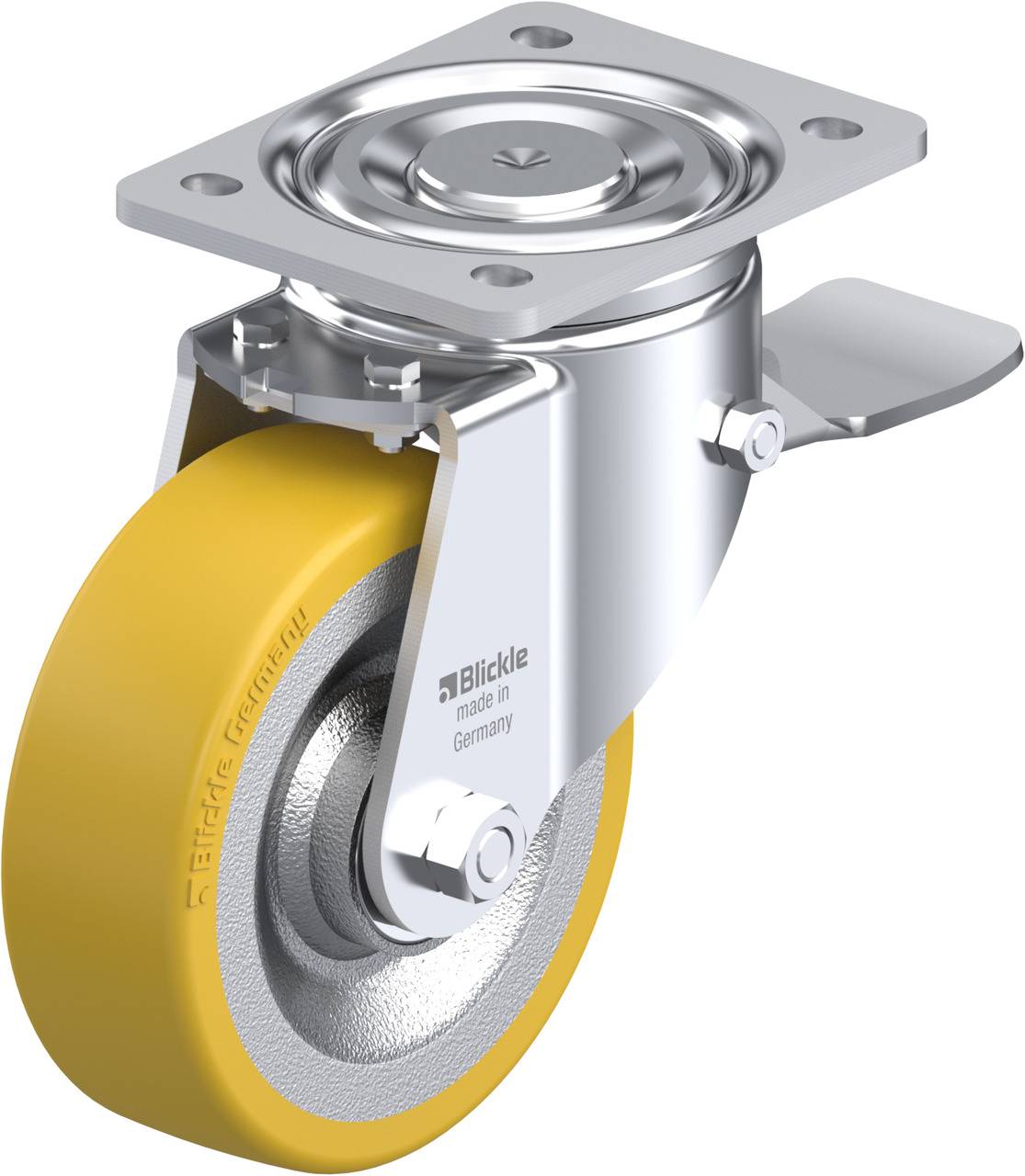 Blickle 17574 LH-SETH 150K-ST Lenkrolle mit Feststeller Rad-Durchmesser: 150mm Tragfähigkeit (max.): 650kg 1St.