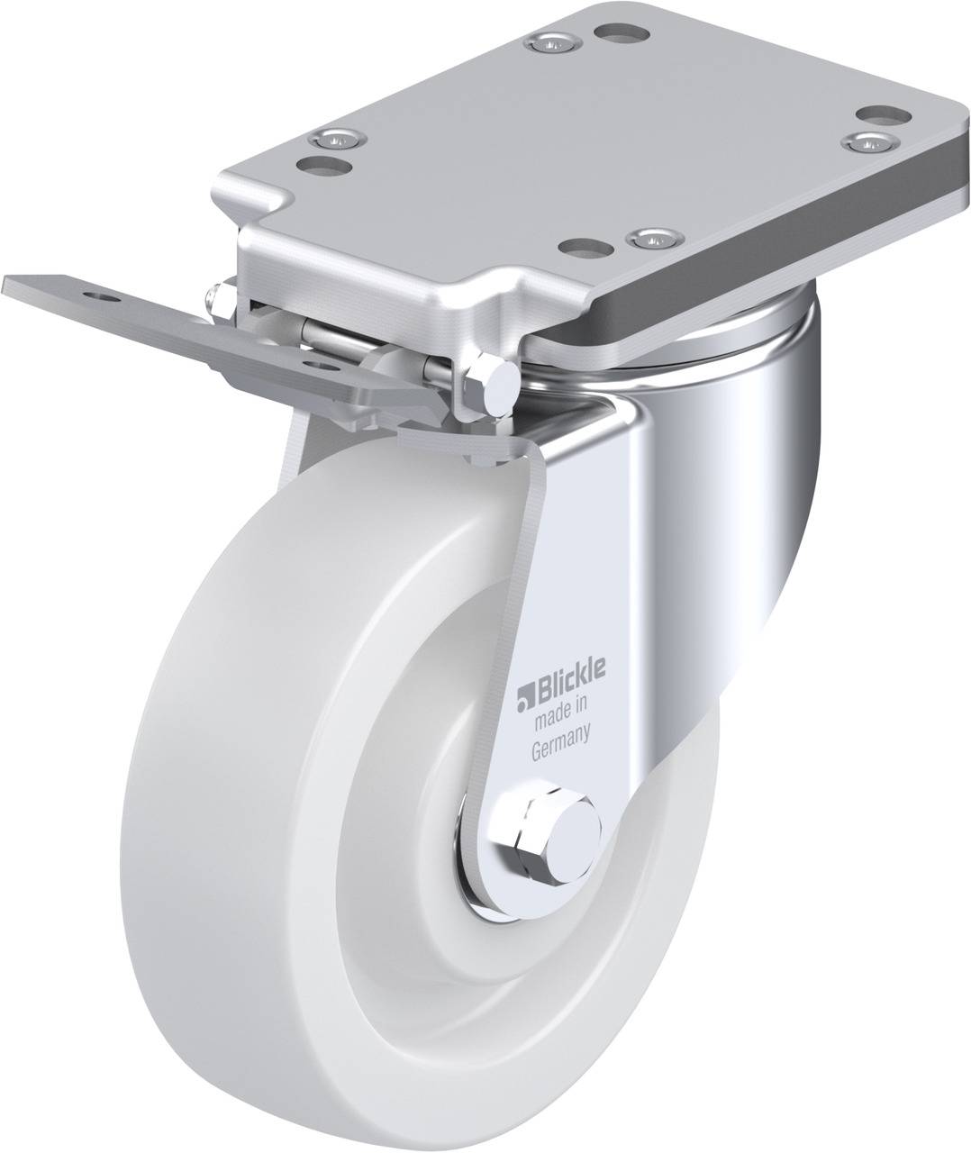 Blickle 852918 LH-SPO 160K-IS Lenkrolle mit Feststeller Rad-Durchmesser: 160mm Tragfähigkeit (max.): 850kg 1St.