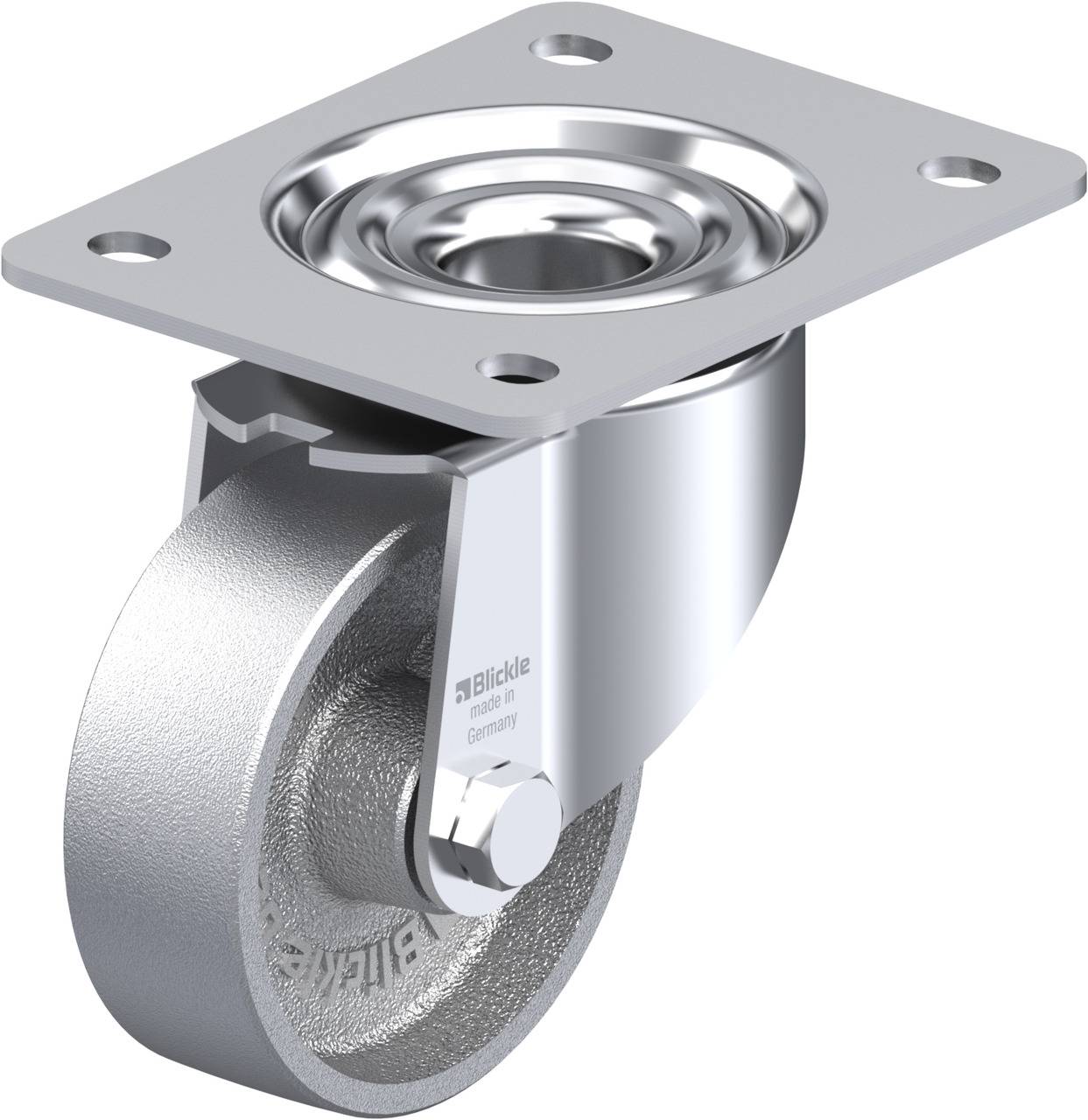 Metallisches Lenkrad auf Montageplatte, geeignet für industrielle Anwendungen.