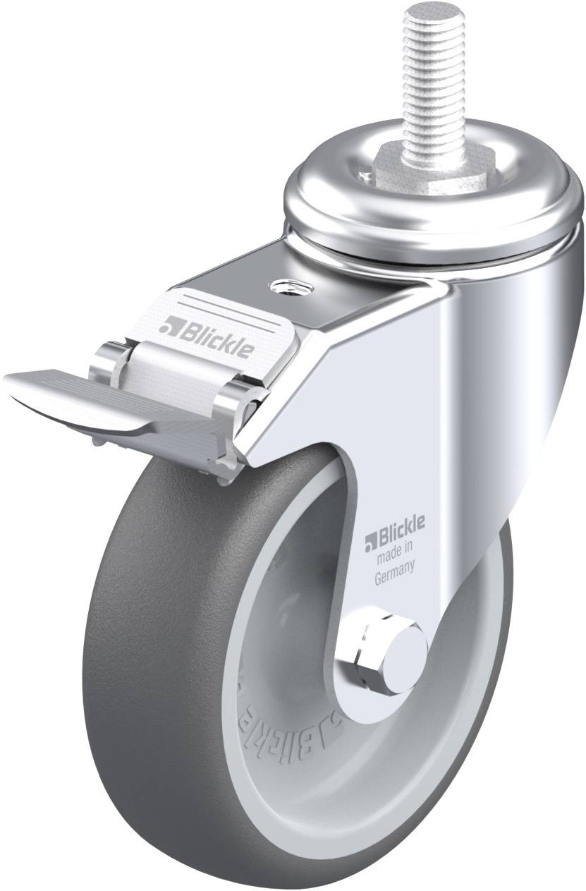 Blickle 848756 LKRA-PATH 101G-FI-GS12 Lenkrolle mit Feststeller Rad-Durchmesser: 100mm Tragfähigkeit (max.): 120kg 1St.