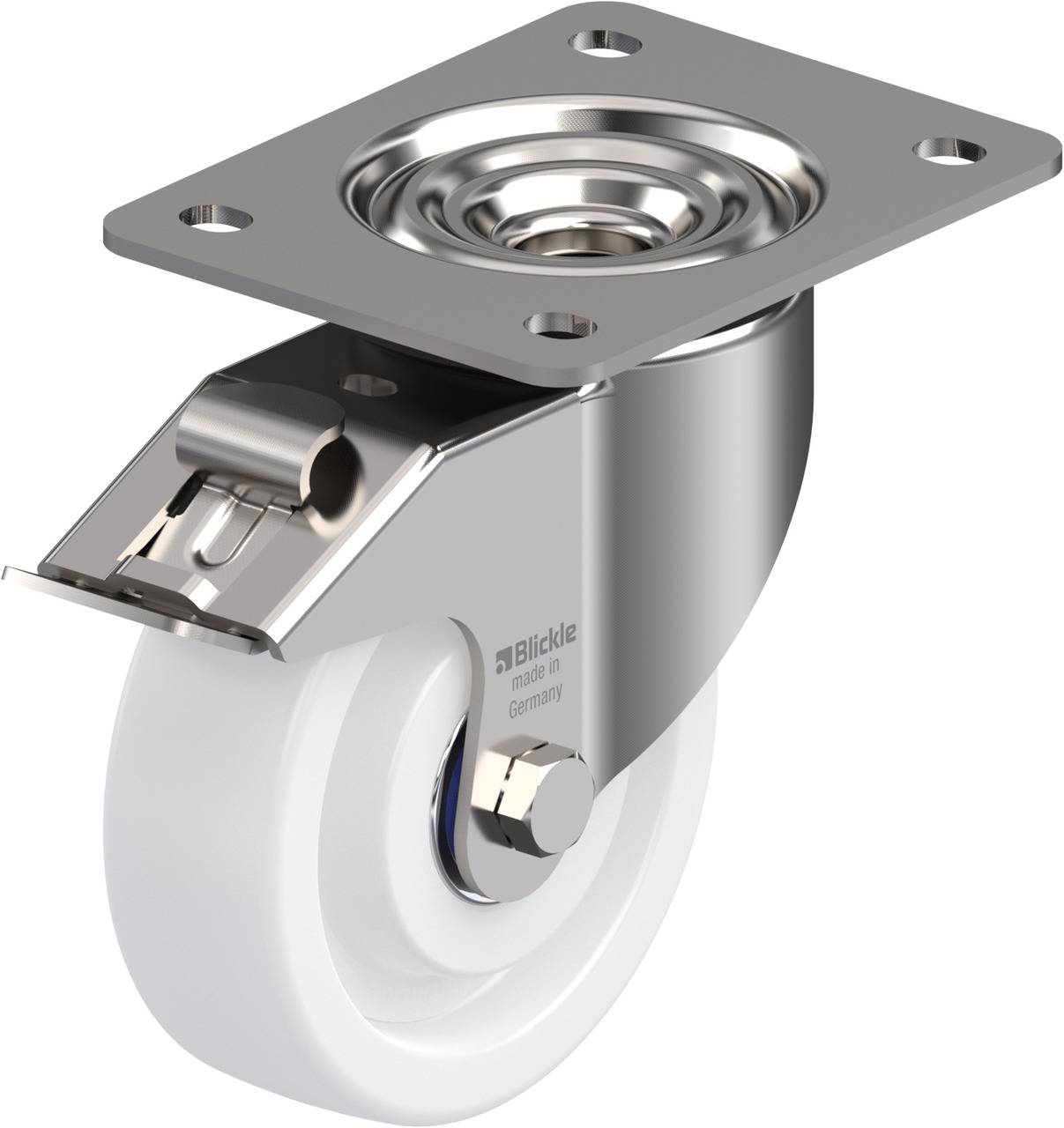 Blickle 754916 LKX-SPO 125XK-3-FI Lenkrolle mit Feststeller Rad-Durchmesser: 125mm Tragfähigkeit (max.): 350kg 1St.