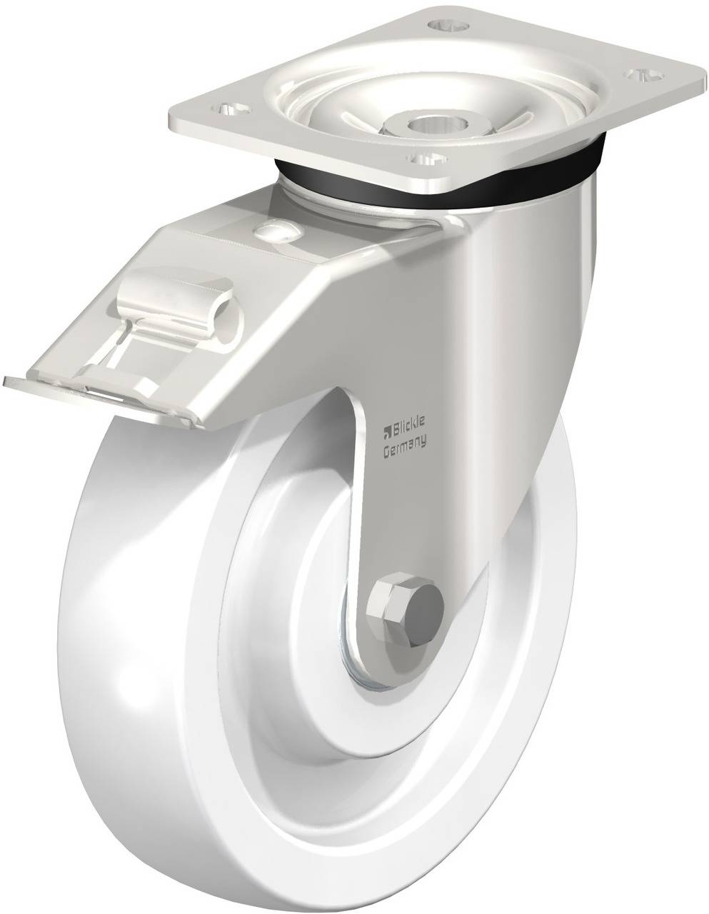 Blickle 616730 LKX-SPO 200XK-FI Lenkrolle mit Feststeller Rad-Durchmesser: 200mm Tragfähigkeit (max.): 800kg 1St.