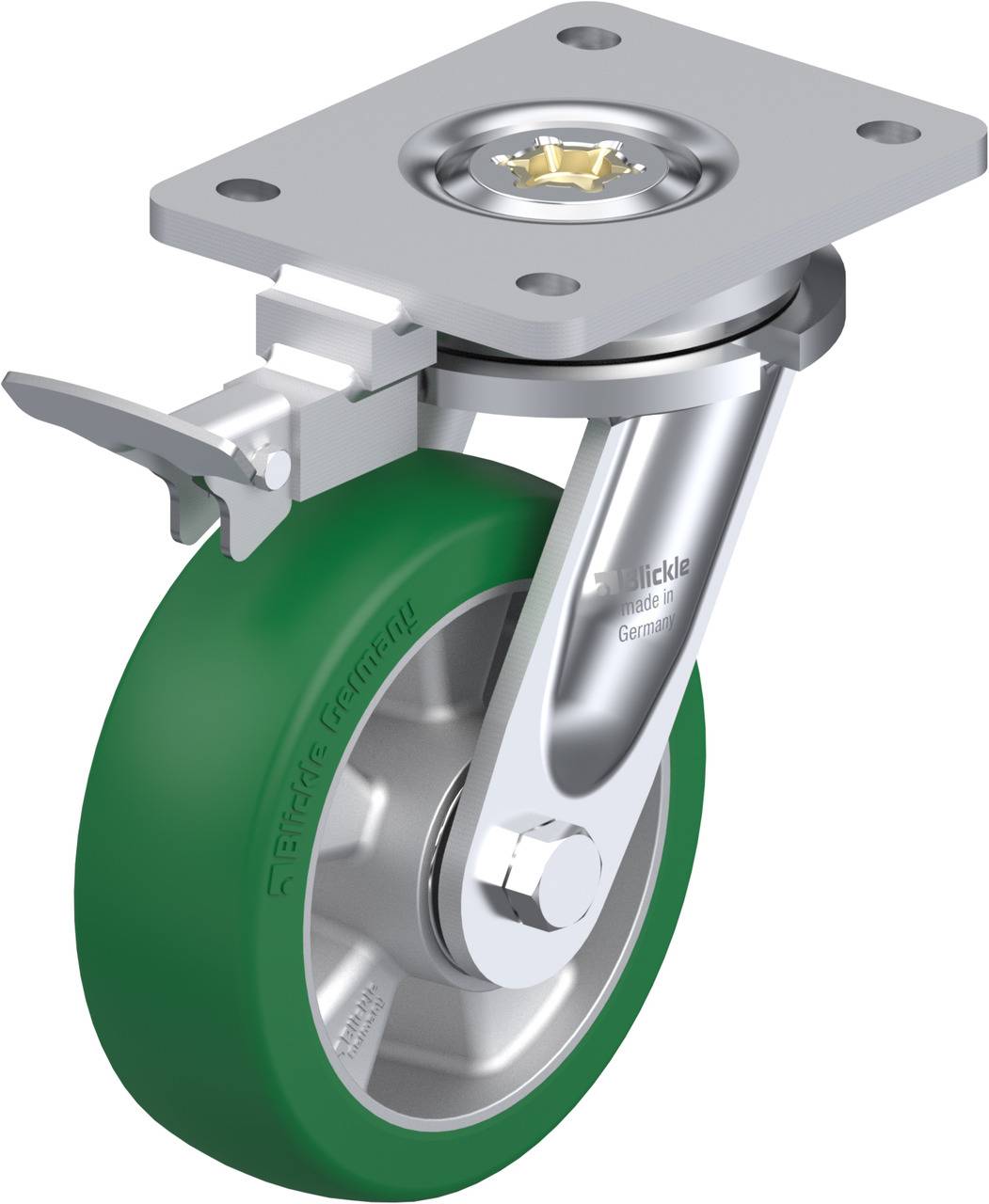 Blickle 852380 LO-ALST 150K-RI4 Lenkrolle mit Feststeller Rad-Durchmesser: 150mm Tragfähigkeit (max.): 500kg 1St.