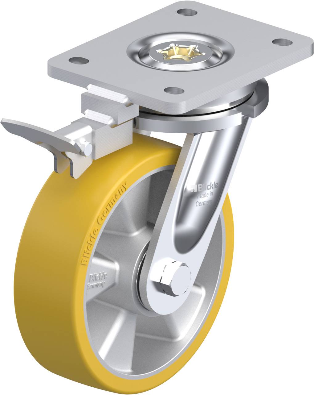 Blickle 852552 LO-ALTH 160K-RI4 Lenkrolle mit Feststeller Rad-Durchmesser: 160mm Tragfähigkeit (max.): 750kg 1St.