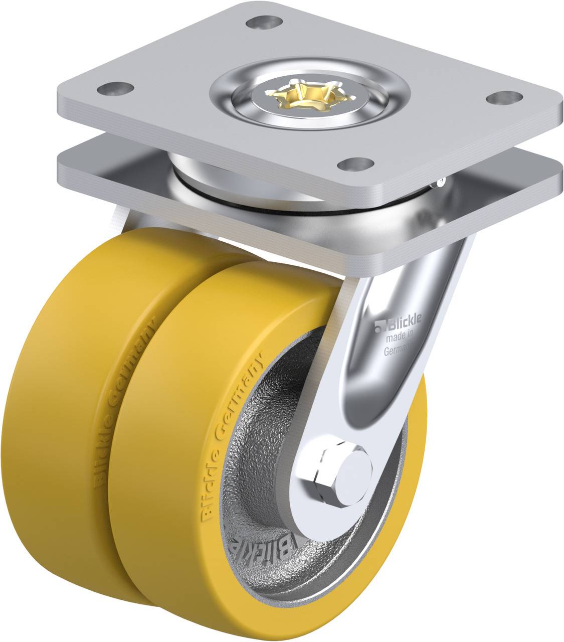 Blickle 608828 LOD-GTH 125K Doppel-Lenkrolle Rad-Durchmesser: 125mm Tragfähigkeit (max.): 900kg 1St.