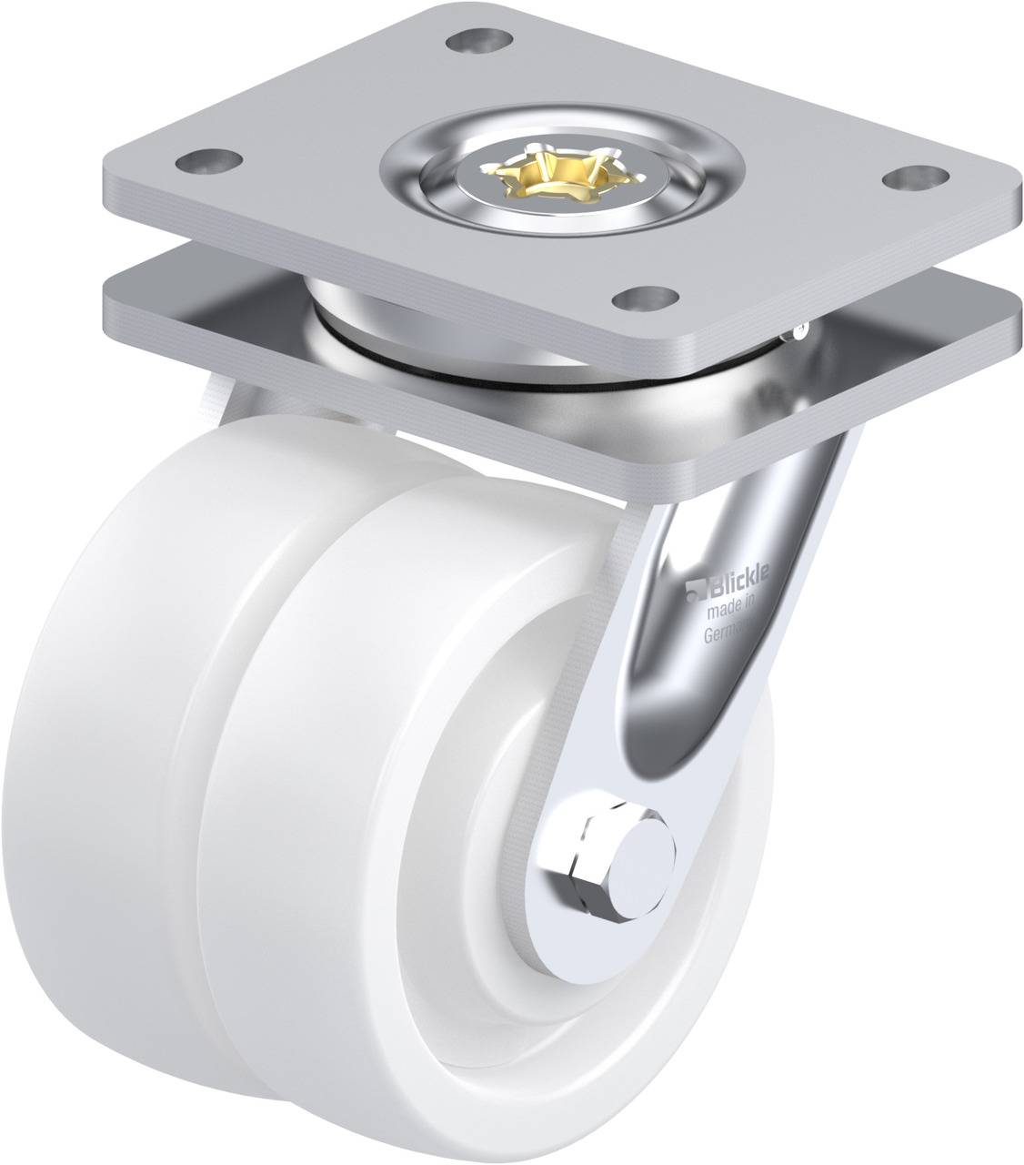 Blickle 610899 LOD-SPO 125K Doppel-Lenkrolle Rad-Durchmesser: 125mm Tragfähigkeit (max.): 1200kg 1St.