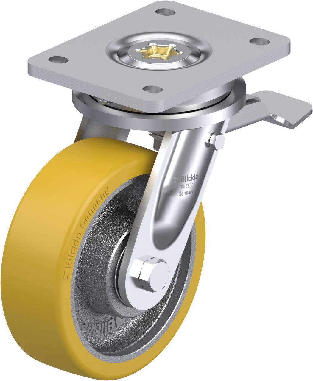Blickle 330233 LO-GTH 150K-ST Lenkrolle mit Feststeller Rad-Durchmesser: 150mm Tragfähigkeit (max.): 800kg 1St.