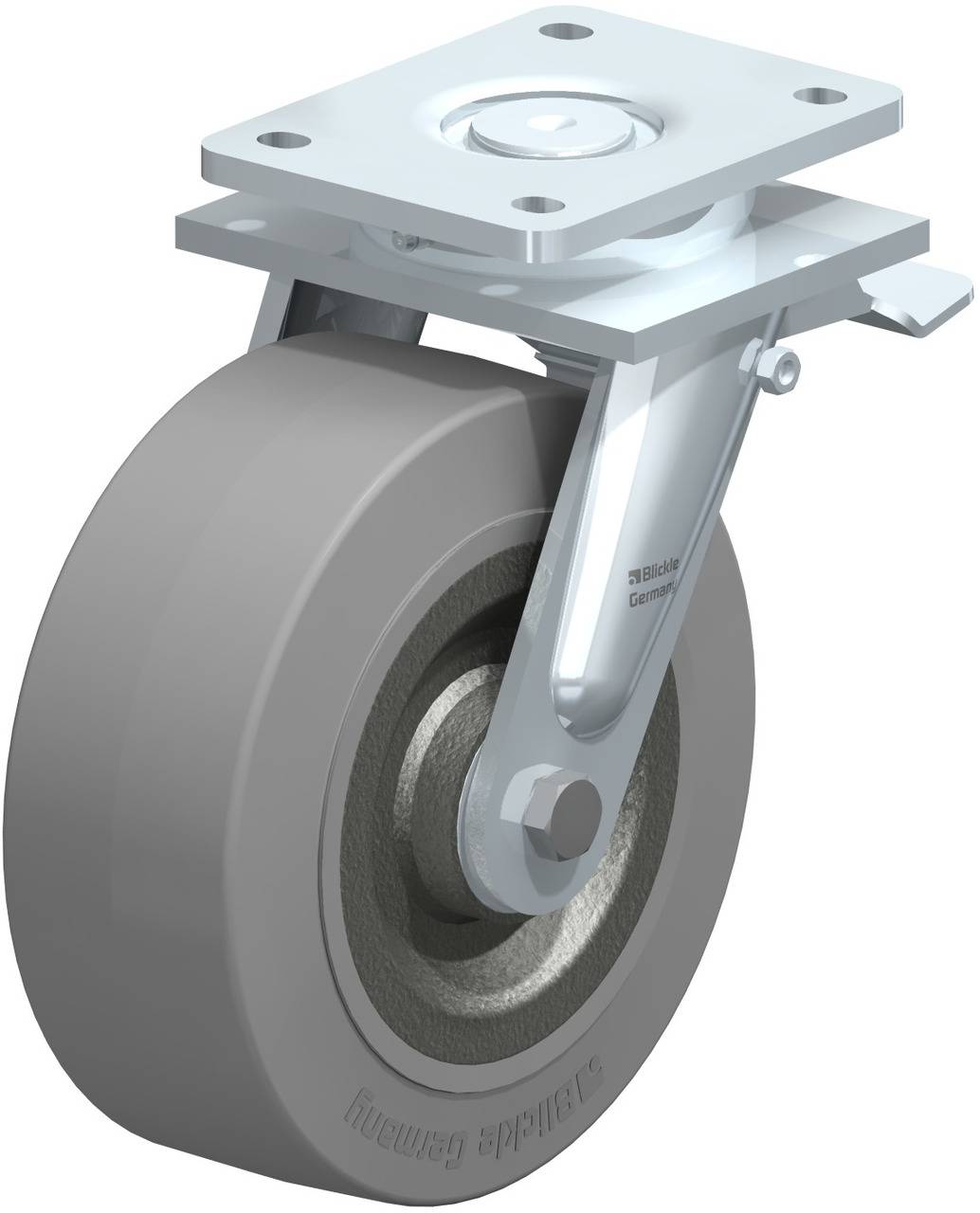 Blickle 670273 LO-SE 202K-ST-SG Lenkrolle mit Feststeller Rad-Durchmesser: 200mm Tragfähigkeit (max.): 850kg 1St.