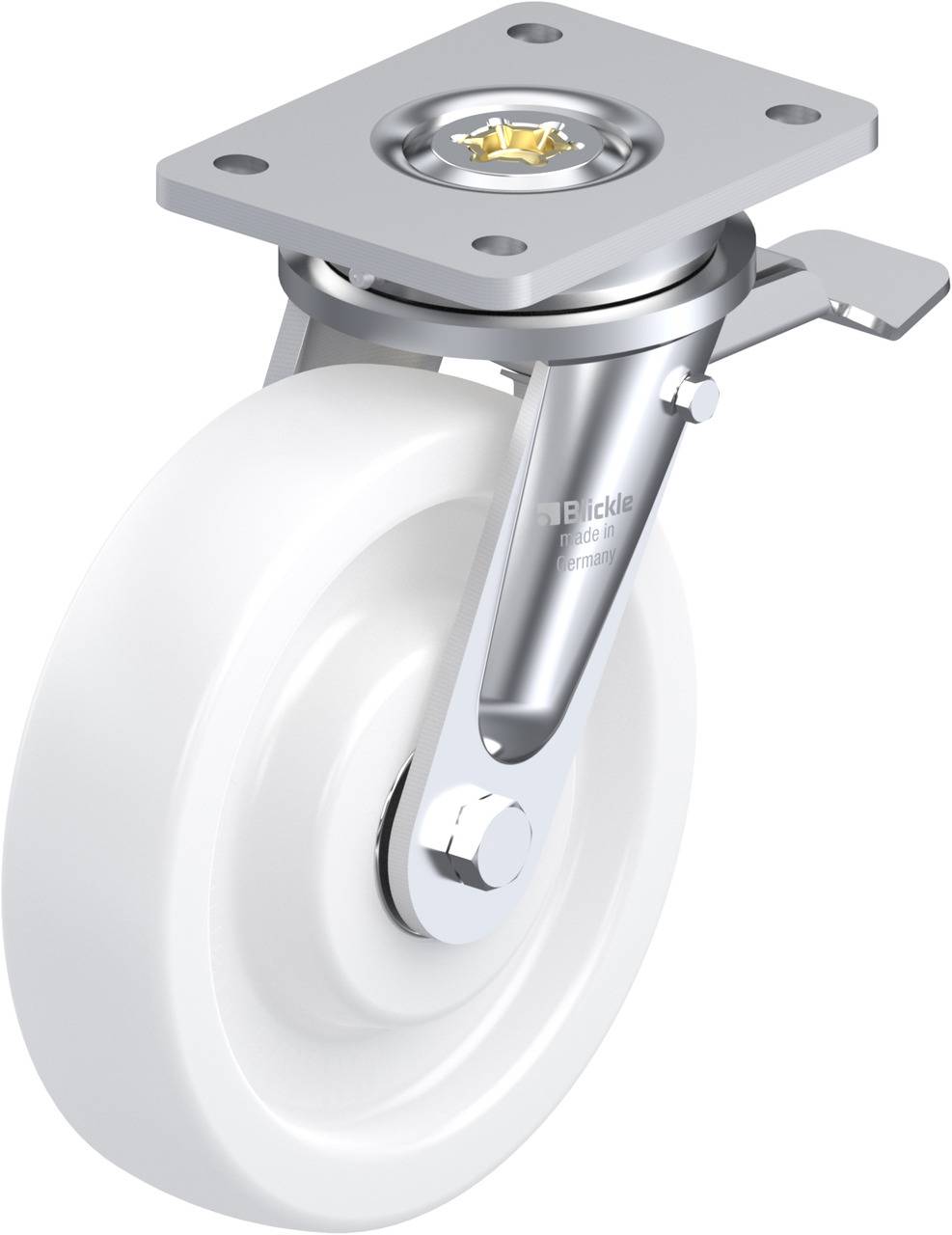 Blickle 35915 LO-SPO 200K-ST Lenkrolle mit Feststeller Rad-Durchmesser: 200mm Tragfähigkeit (max.): 1250kg 1St.