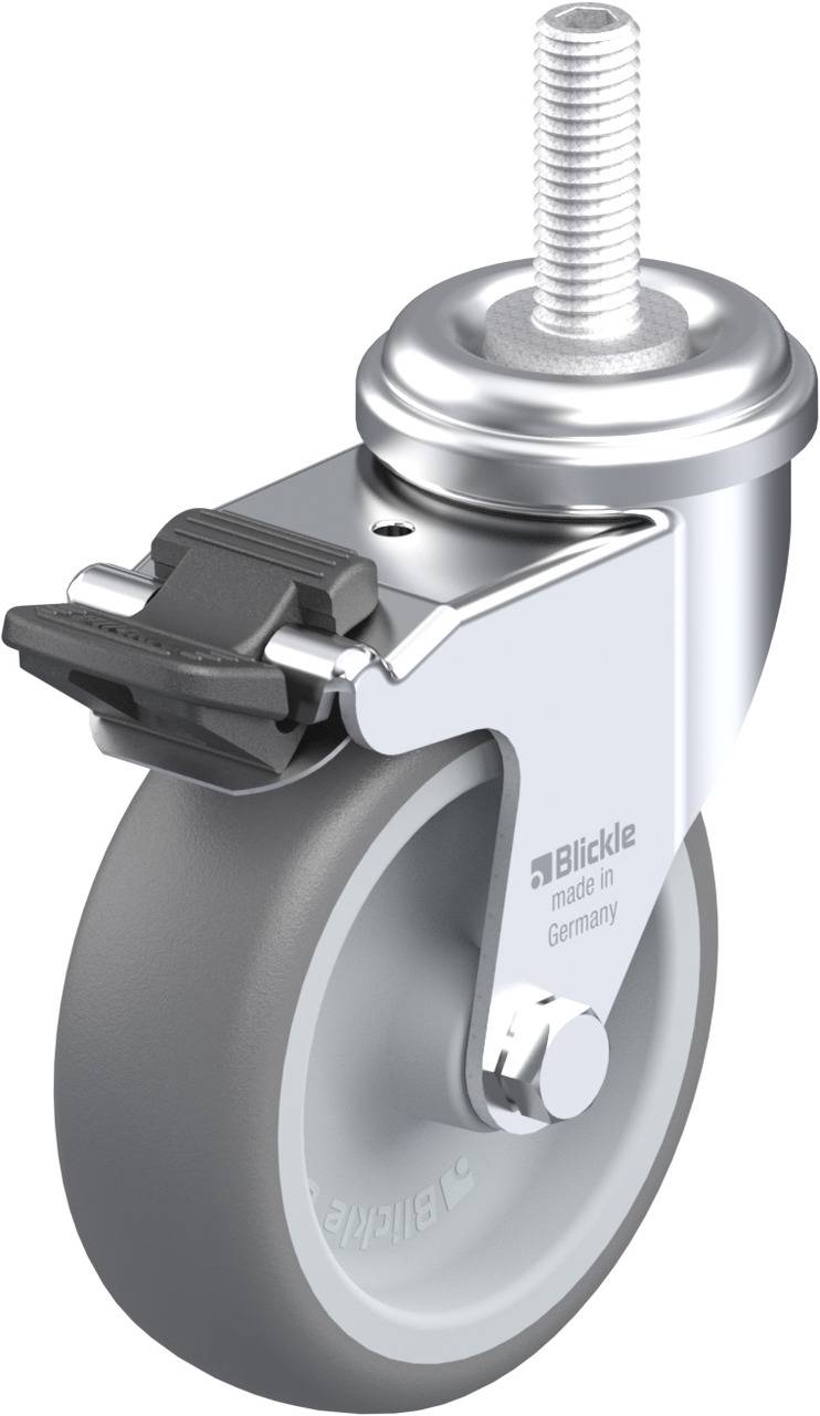 Blickle 307124 LRA-TPA 75G-FI-GS10 Lenkrolle mit Feststeller Rad-Durchmesser: 75mm Tragfähigkeit (max.): 75kg 1St.