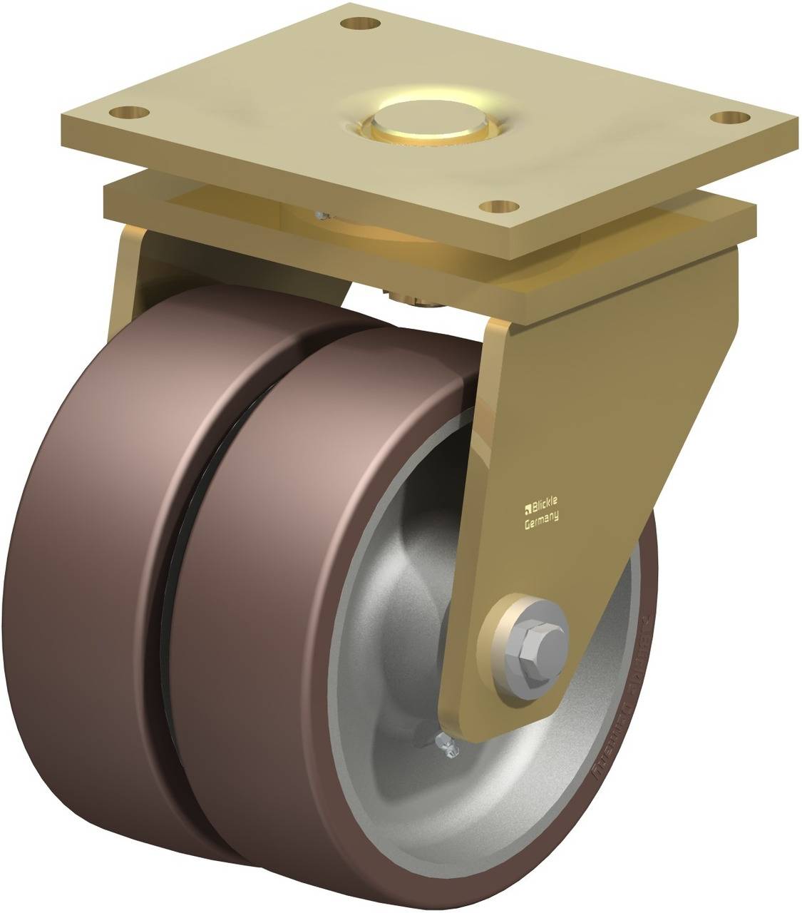 Blickle 741077 LSD-GB 252K Doppel-Lenkrolle Rad-Durchmesser: 250mm Tragfähigkeit (max.): 3700kg 1St.