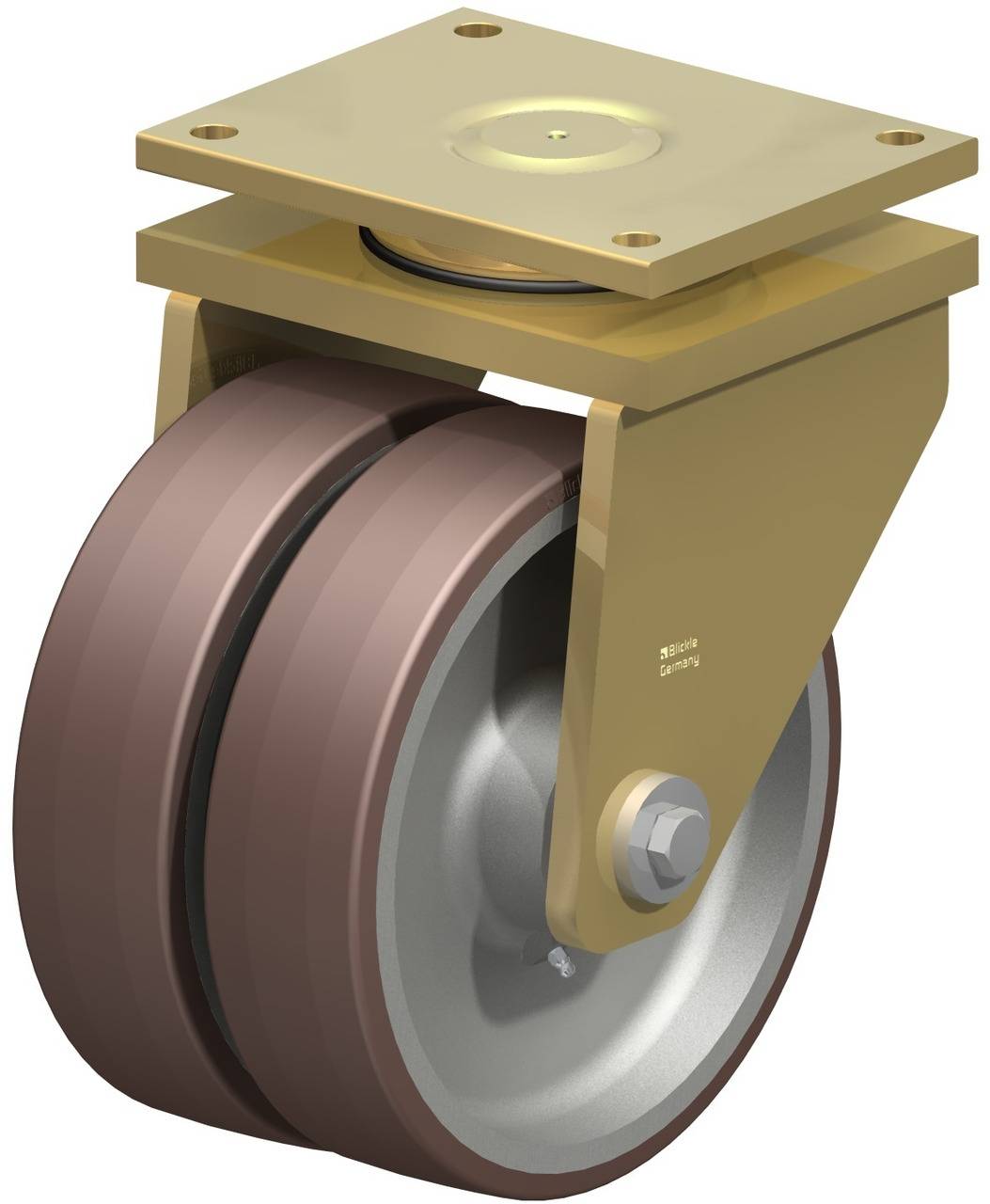 Blickle 742817 LSD-GB 302K Doppel-Lenkrolle Rad-Durchmesser: 300mm Tragfähigkeit (max.): 4300kg 1St.