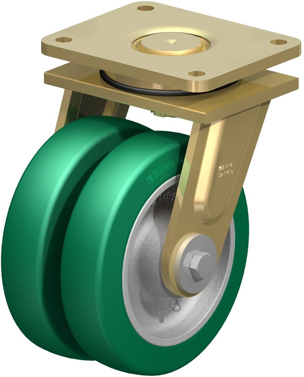 Blickle 755022 LSD-GST 200K-35 Doppel-Lenkrolle Rad-Durchmesser: 200mm Tragfähigkeit (max.): 1600kg 1St.