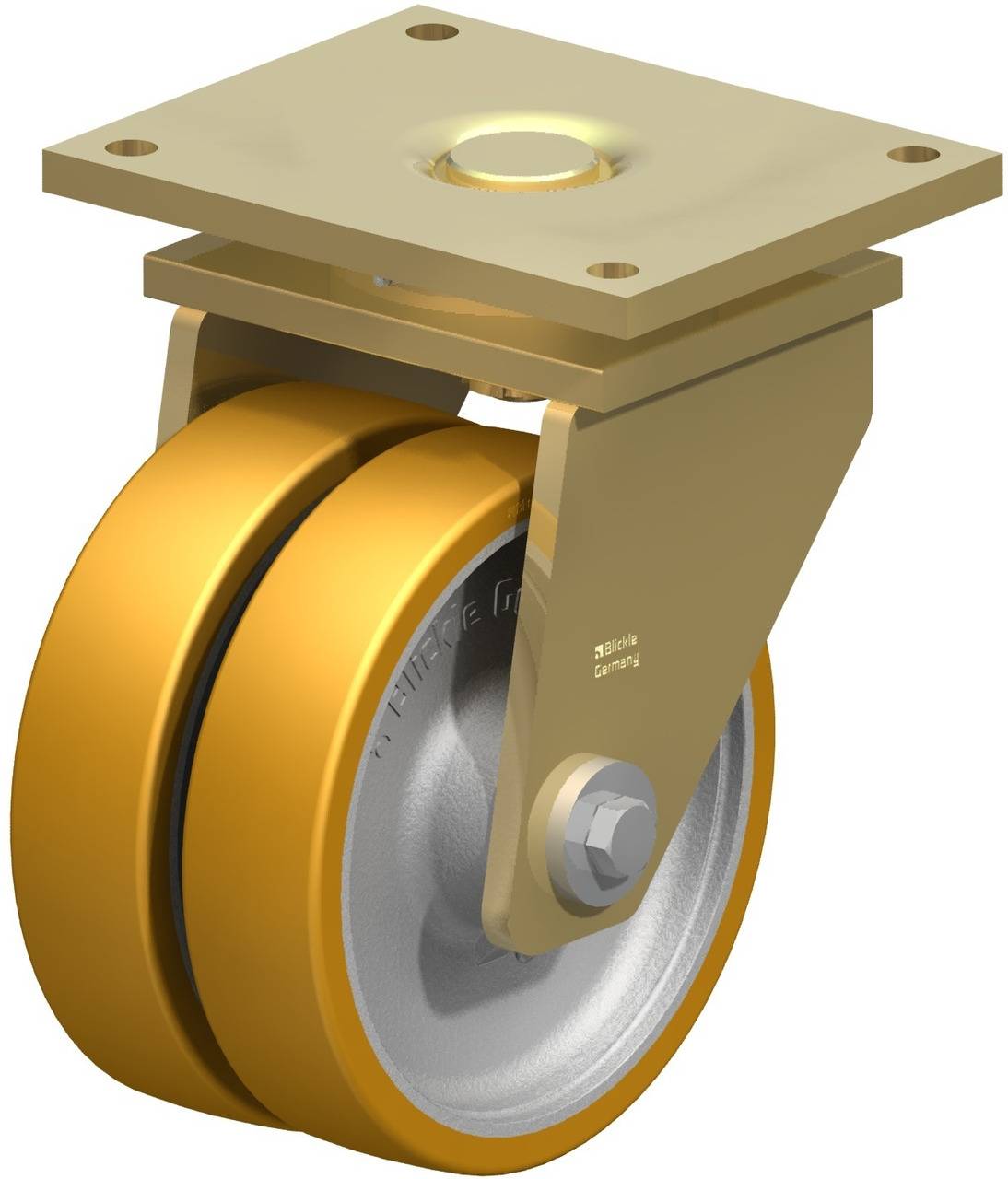 Blickle 93476 LSD-GTH 250K Doppel-Lenkrolle Rad-Durchmesser: 250mm Tragfähigkeit (max.): 2700kg 1St.