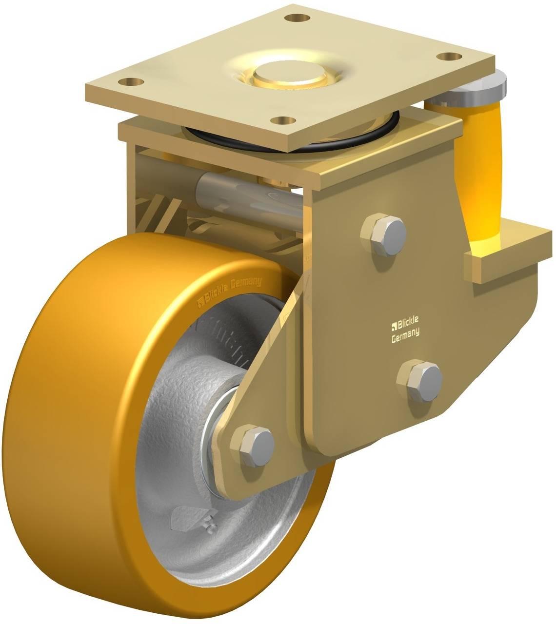 Blickle 604959 LSFE-GTH 202K Lenkrolle gefedert Rad-Durchmesser: 200mm Tragfähigkeit (max.): 1600kg 1St.