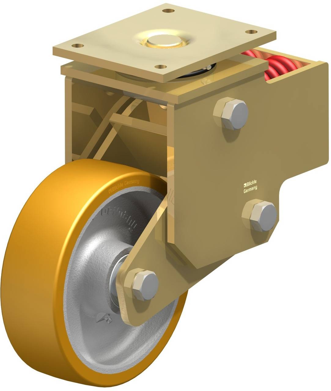 Blickle 285973 LSFN-GTH 252K Lenkrolle gefedert Rad-Durchmesser: 250mm Tragfähigkeit (max.): 2200kg 1St.