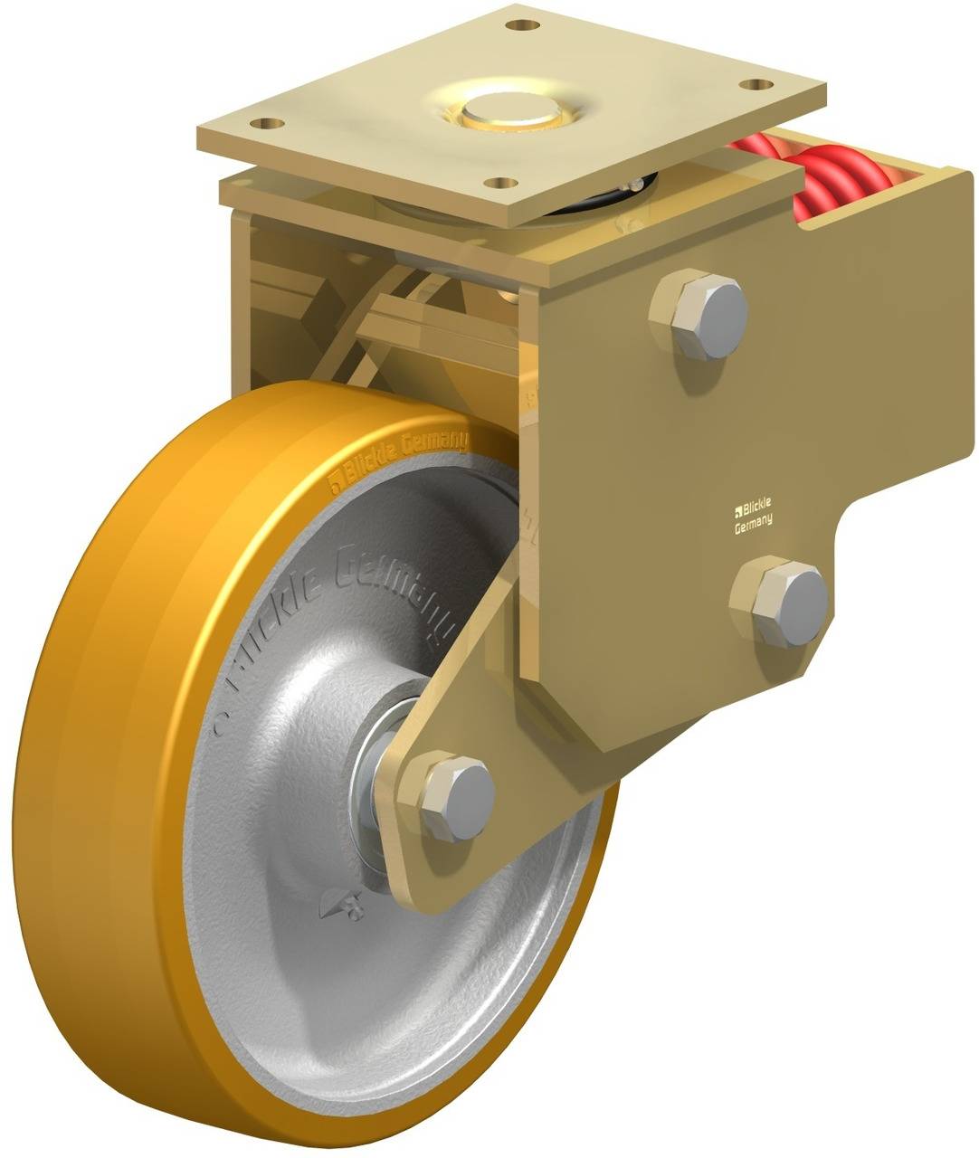 Blickle 286013 LSFN-GTH 302K-F30 Lenkrolle gefedert Rad-Durchmesser: 300mm Tragfähigkeit (max.): 2400kg 1St.