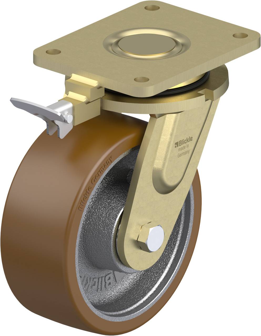 Blickle 744127 LS-GB 202K-RI4 Lenkrolle mit Feststeller Rad-Durchmesser: 200mm Tragfähigkeit (max.): 1600kg 1St.