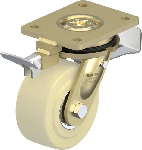 Blickle 741460 LS-GSPO 125K-ST-RI4 Lenkrolle mit Feststeller Rad-Durchmesser: 125mm Tragfähigkeit (