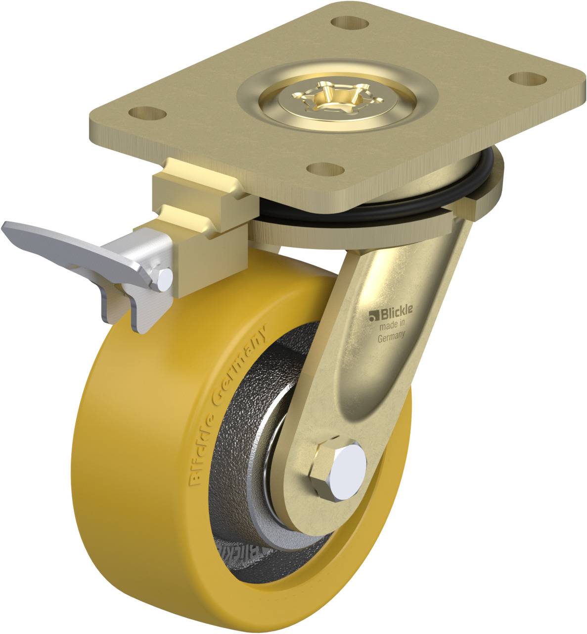 Blickle 657759 LS-GTH 127K-RI4 Lenkrolle mit Feststeller Rad-Durchmesser: 125mm Tragfähigkeit (max.): 700kg 1St.