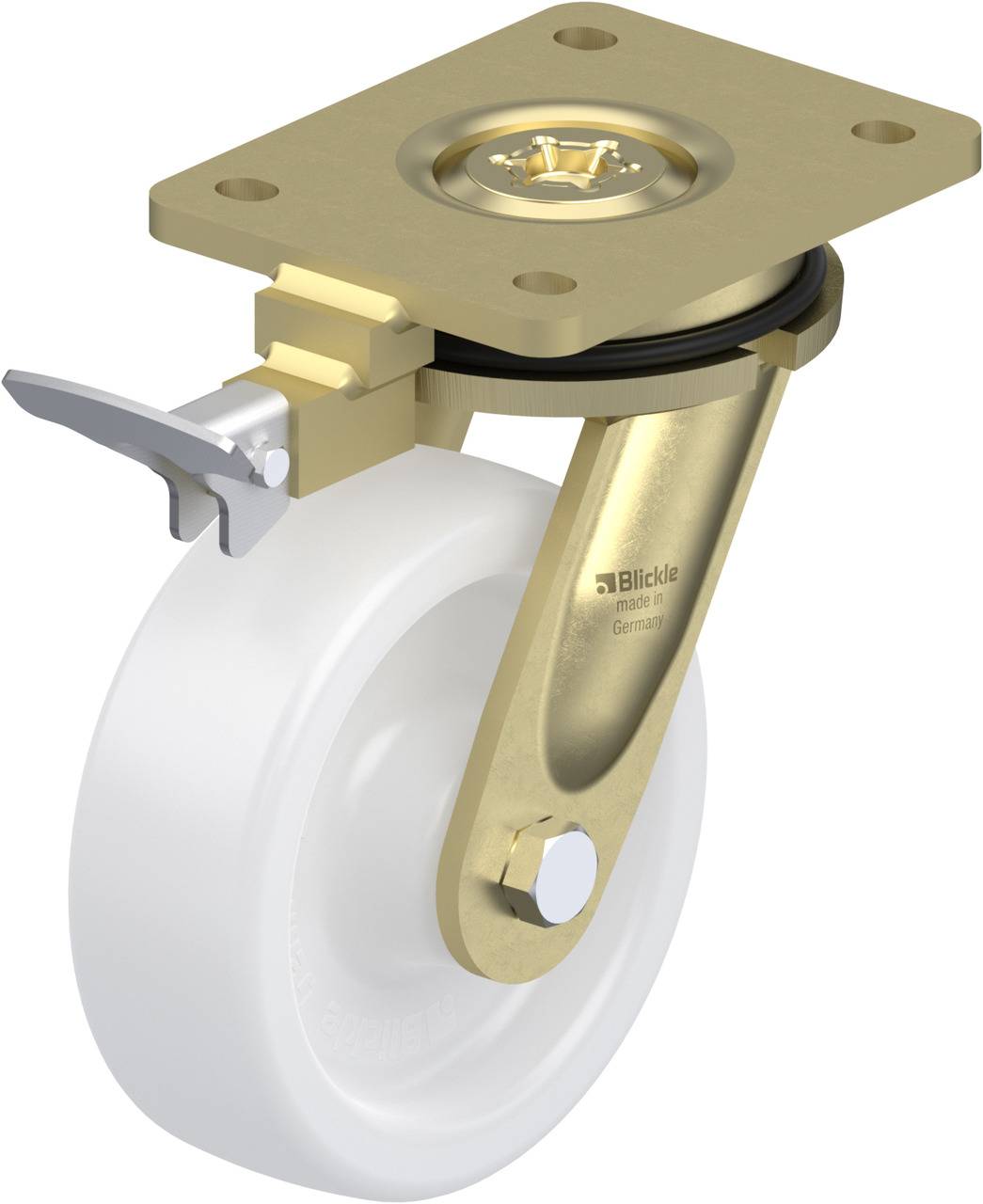 Blickle 355602 LS-SPO 150G-RI4 Lenkrolle mit Feststeller Rad-Durchmesser: 150mm Tragfähigkeit (max.): 800kg 1St.