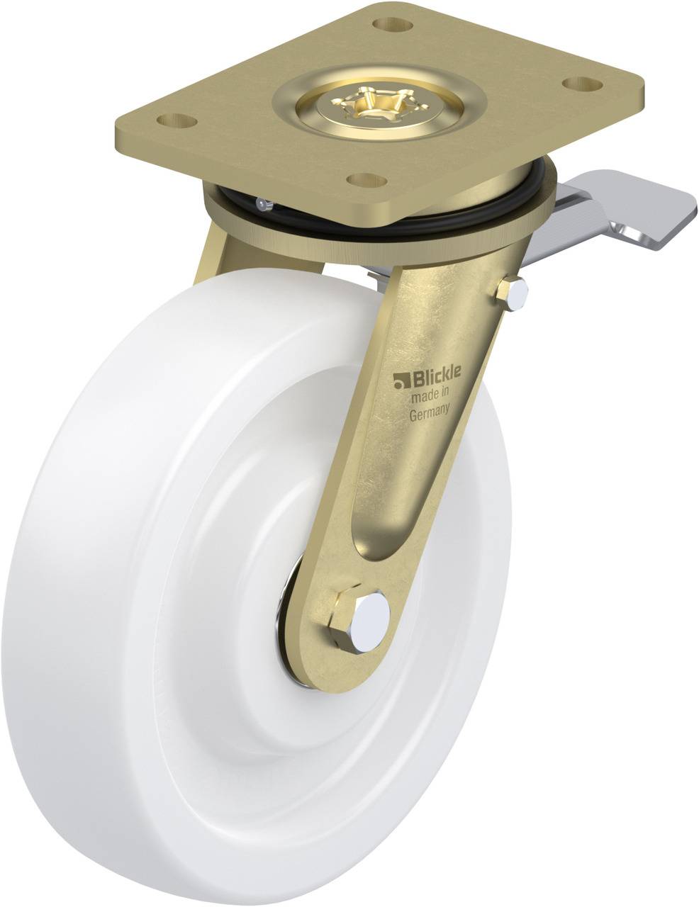 Blickle 54262 LS-SPO 200K-ST Lenkrolle mit Feststeller Rad-Durchmesser: 200mm Tragfähigkeit (max.): 1500kg 1St.